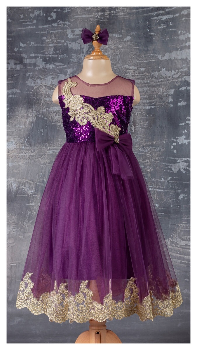 Girl's Dress - Dantelli Elbise 1042-2343 - Brand: Tivido - Kids & Bby Clothes From TheBS Kids Turkey