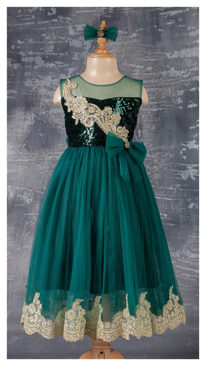 Girl's Dress - Dantelli Elbise 1042-2343 - Brand: Tivido - Kids & Bby Clothes From TheBS Kids Turkey