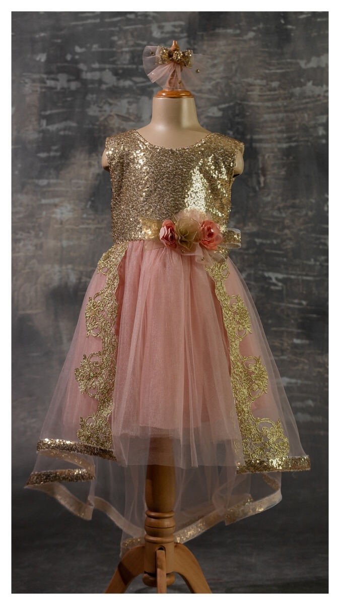 Girl's Dress - Dantelli Elbise 1042-2345 - Brand: Tivido - Kids & Bby Clothes From TheBS Kids Turkey