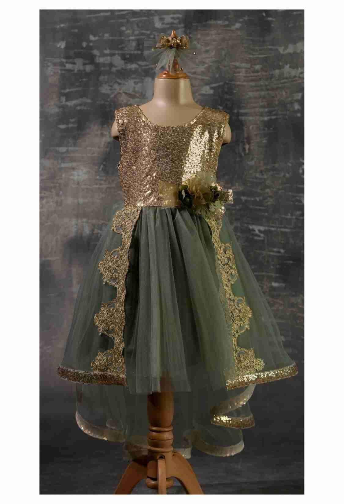 Girl's Dress - Dantelli Elbise 1042-2345 - Brand: Tivido - Kids & Bby Clothes From TheBS Kids Turkey