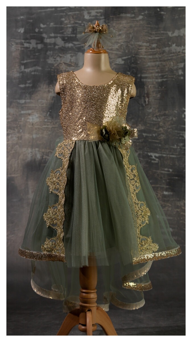 Girl’s Dress – Dantelli Elbise 1042-2345 – Brand: Tivido – Kids & Bby Clothes From TheBS Kids Turkey