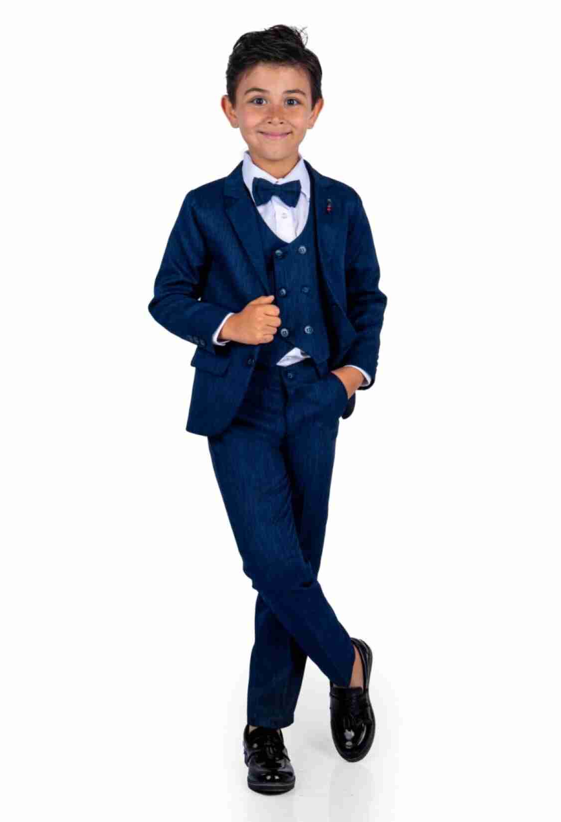 Boy's Suit - Erkek Çocuk Takım Elbise Gömlek Ceket Yelek ve Pantolon 6-9Y 1036-2840 - Brand: Terry - Kids & Bby Clothes From TheBS Kids Turkey