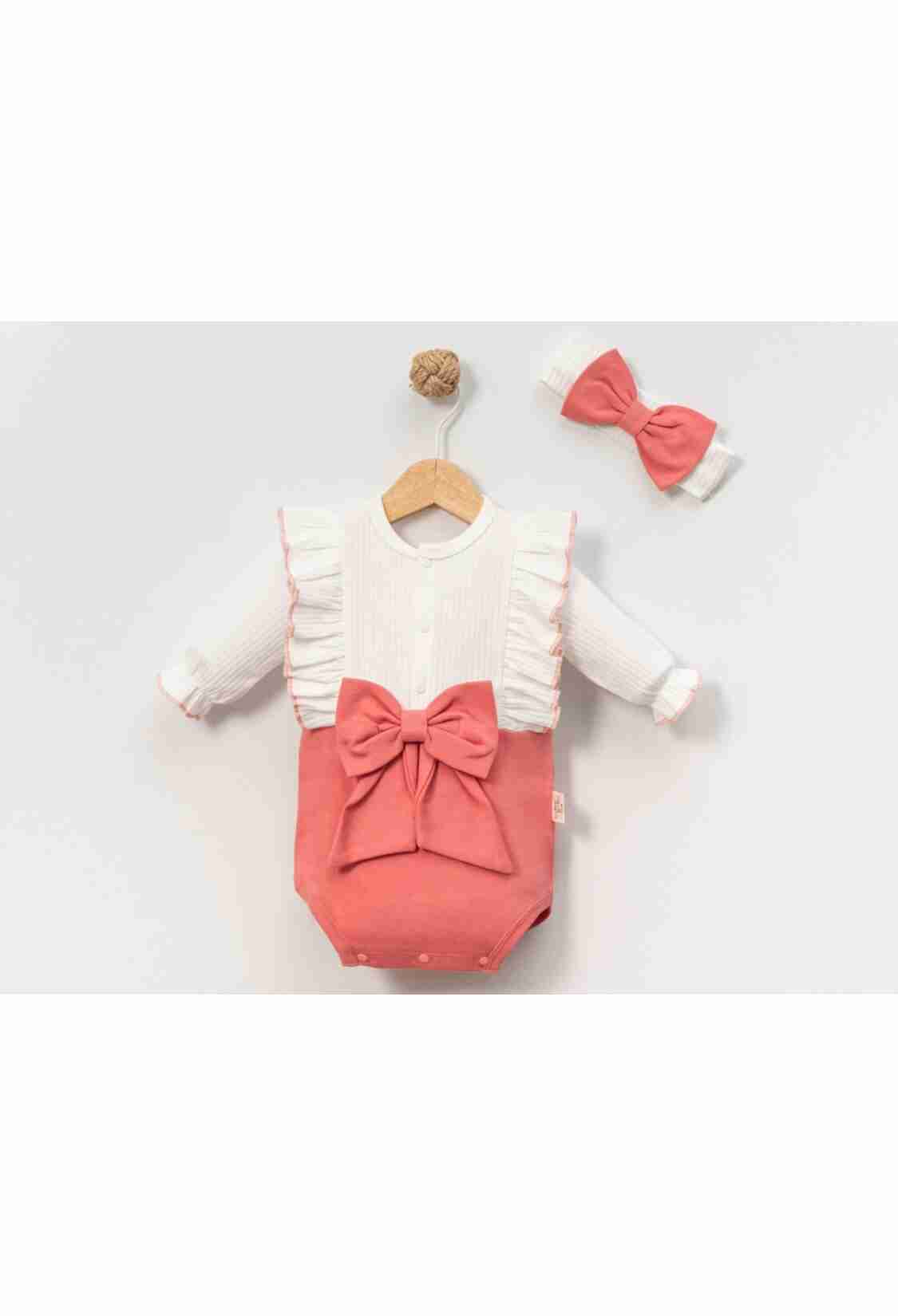 Baby Tops - B1 - Fiyonk Detaylı Kız Bebe Çıtçıtlı Badi - Brand: CAYZEN - Kids & Bby Clothes From TheBS Kids Turkey