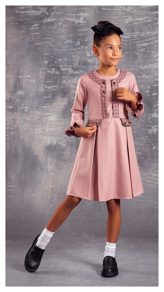 Girl’s Dress – Garnili Elbise 1042-2329 – Brand: Tivido – Kids & Bby Clothes From TheBS Kids Turkey