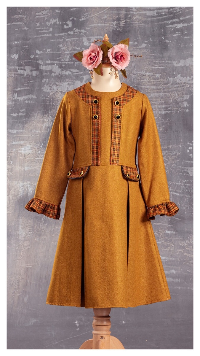 Girl's Dress - Garnili Elbise 1042-2329 - Brand: Tivido - Kids & Bby Clothes From TheBS Kids Turkey