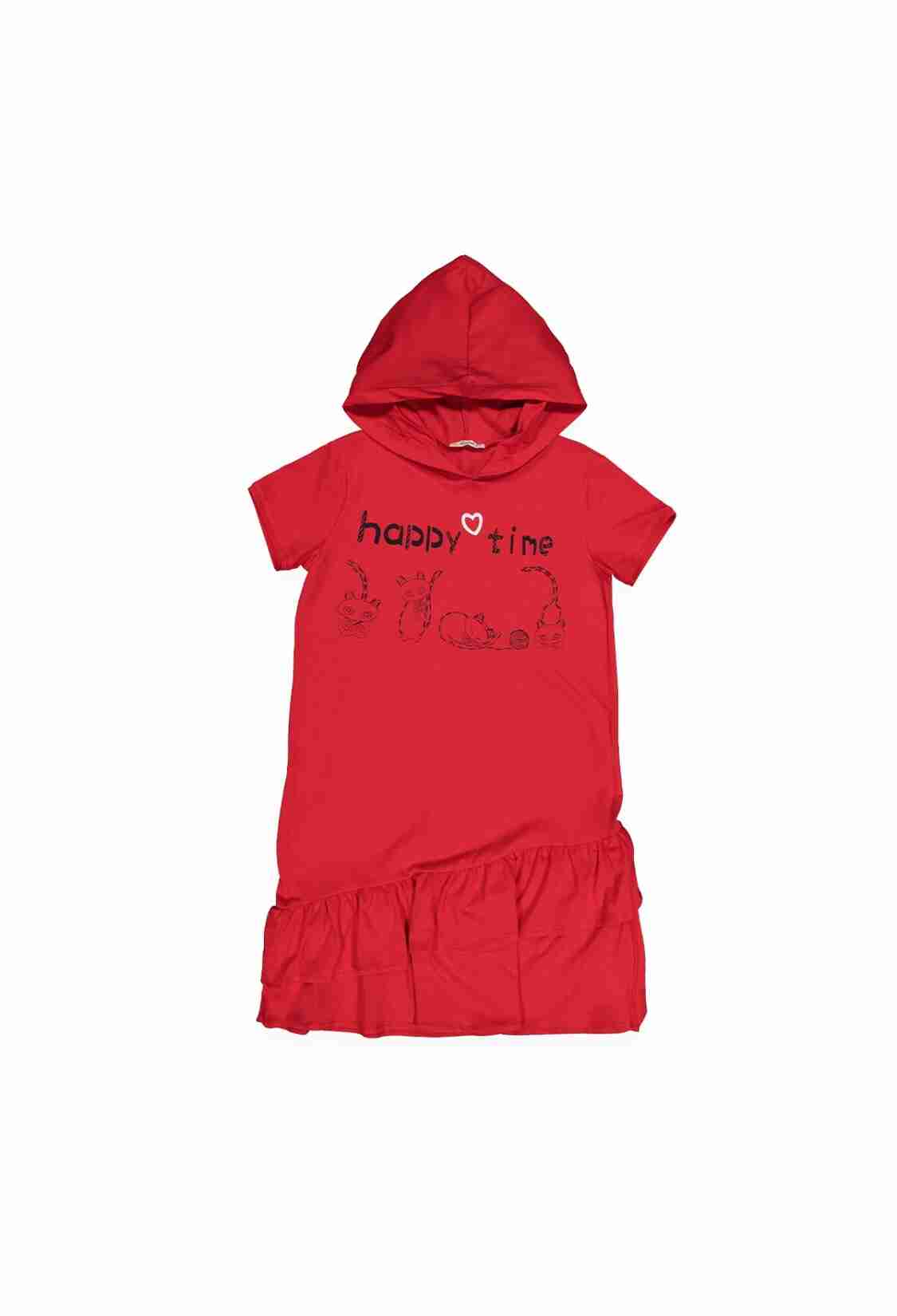 Girl's Dress - HAPPY TİME ELBİSE 1016-211007 - Brand: Büşra Bebe - Kids & Bby Clothes From TheBS Kids Turkey