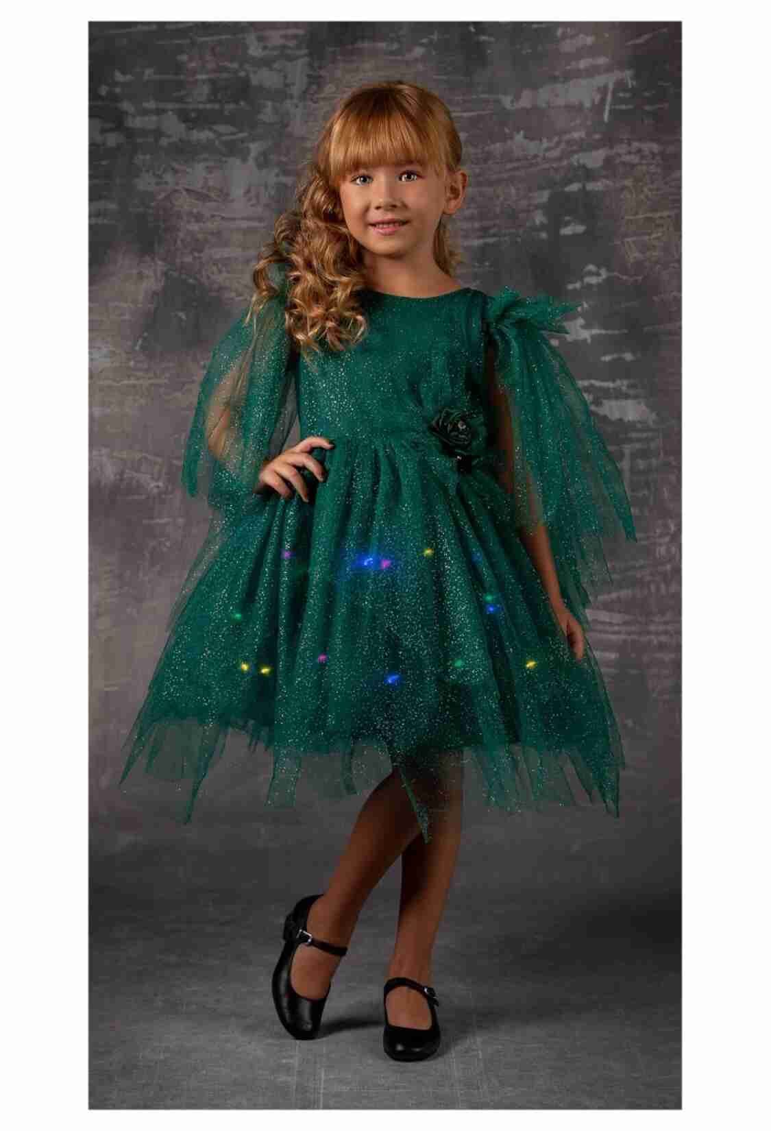 Girl's Dress - Işıklı Abiye 1042-2336 - Brand: Tivido - Kids & Bby Clothes From TheBS Kids Turkey