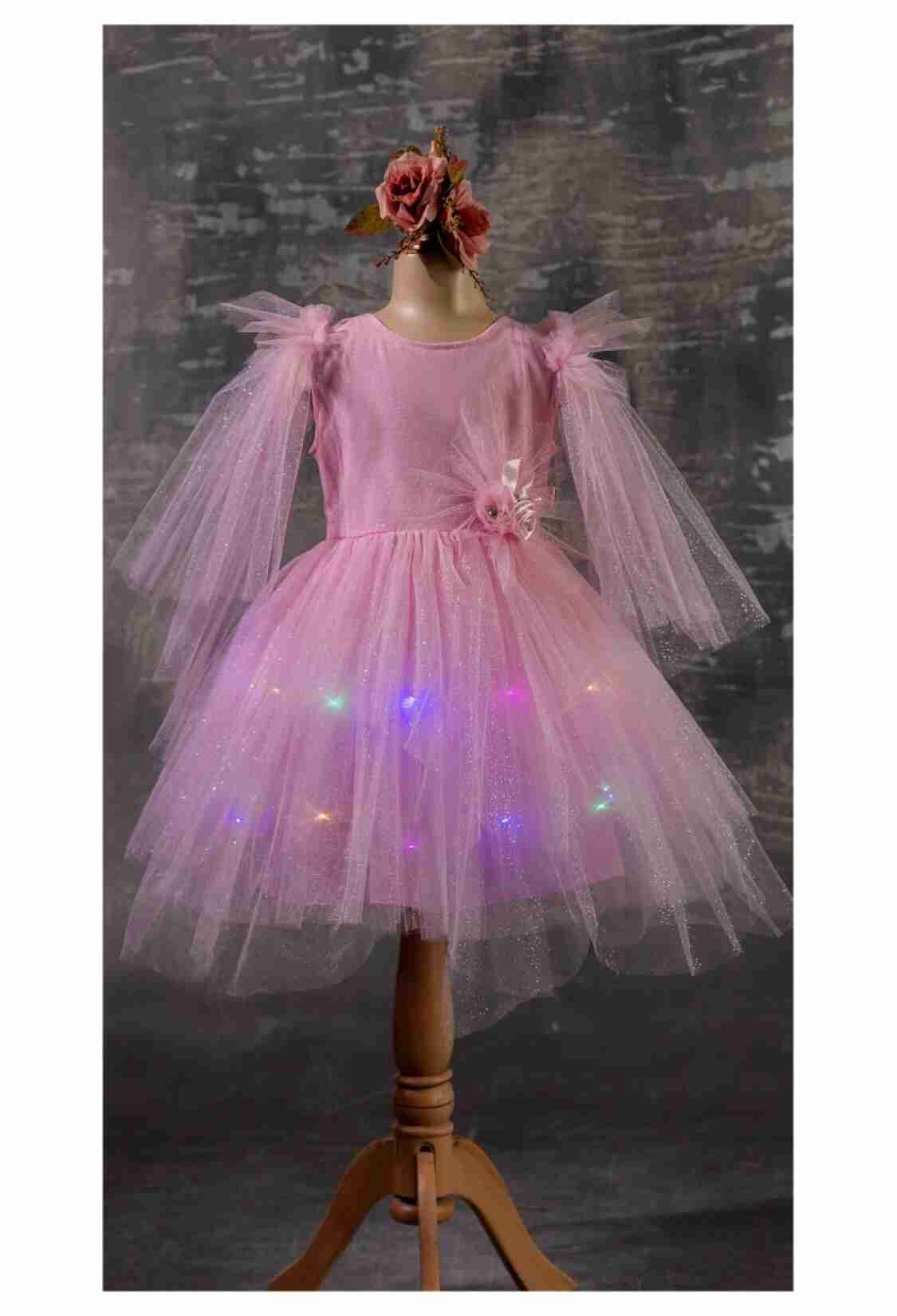 Girl's Dress - Işıklı Abiye 1042-2336 - Brand: Tivido - Kids & Bby Clothes From TheBS Kids Turkey