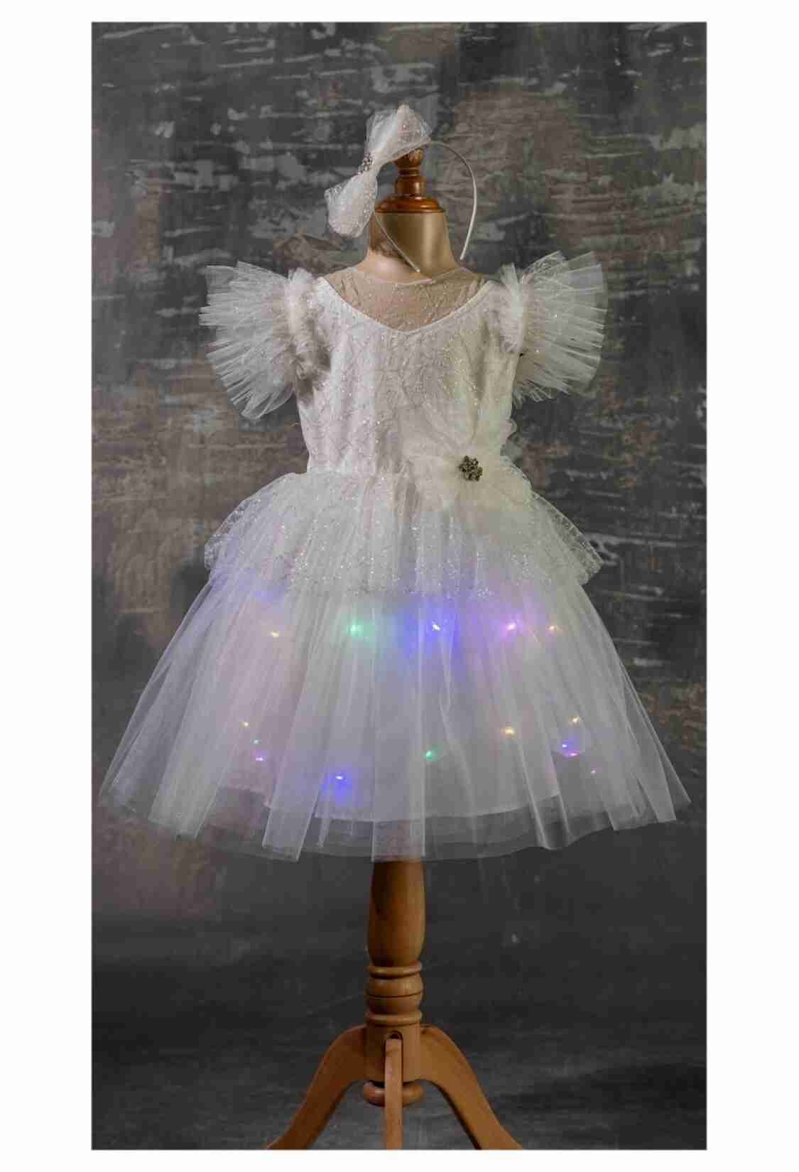 Girl's Dress - Işıklı Abiye 1042-2338 - Brand: Tivido - Kids & Bby Clothes From TheBS Kids Turkey