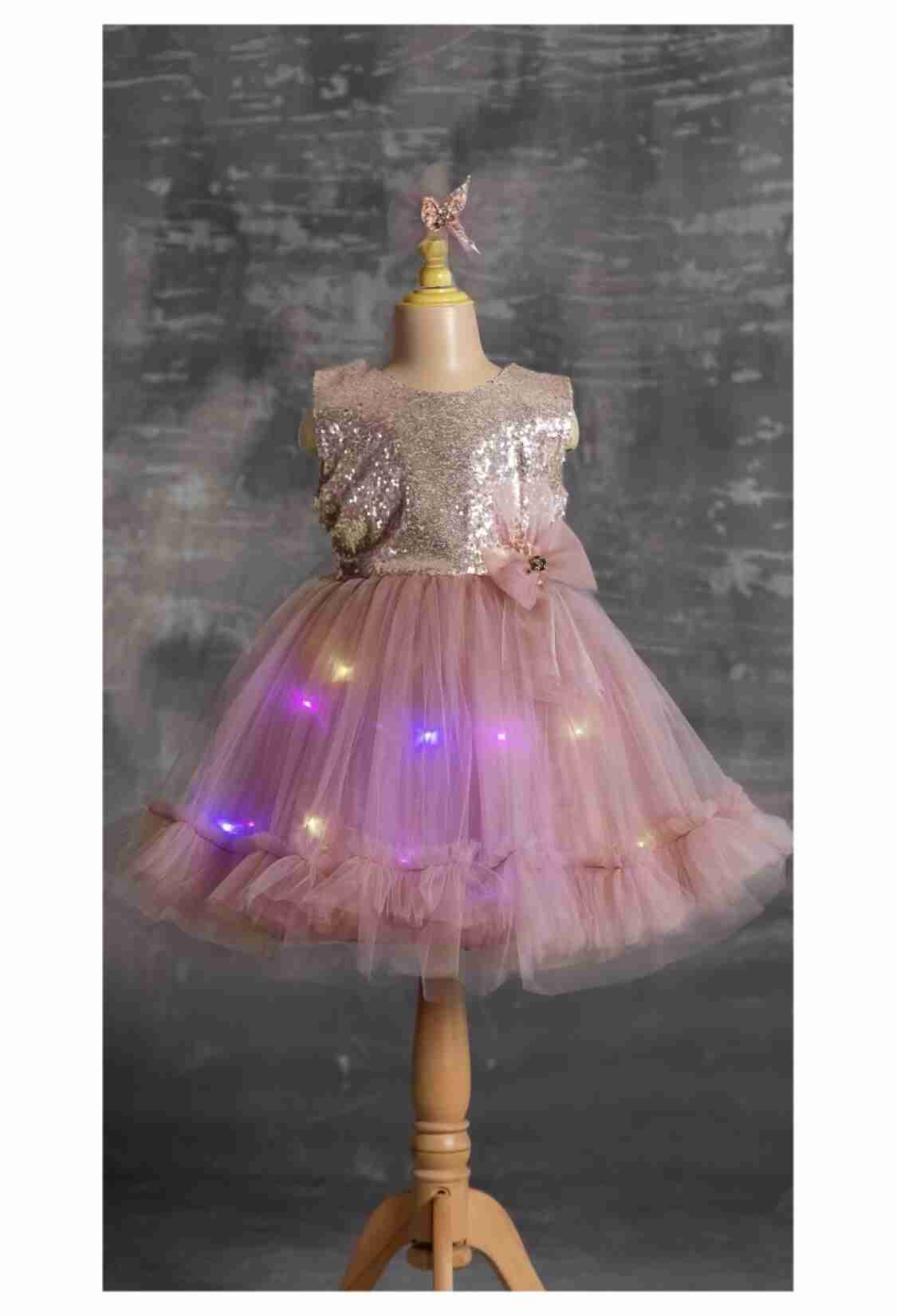 Girl's Dress - Işıklı Abiye 1042-2339 - Brand: Tivido - Kids & Bby Clothes From TheBS Kids Turkey