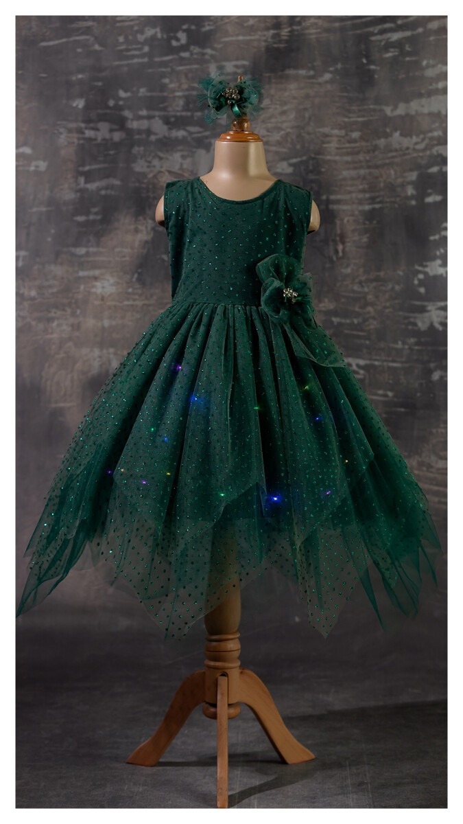 Girl's Dress - Işıklı Abiye 1042-2340 - Brand: Tivido - Kids & Bby Clothes From TheBS Kids Turkey