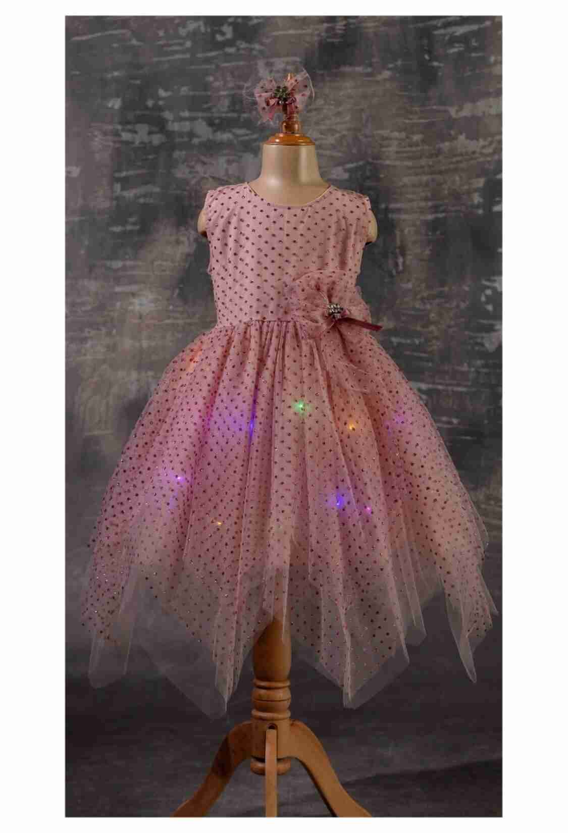 Girl's Dress - Işıklı Abiye 1042-2340 - Brand: Tivido - Kids & Bby Clothes From TheBS Kids Turkey