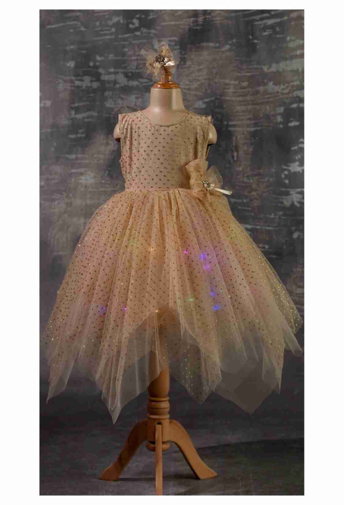 Girl's Dress - Işıklı Abiye 1042-2340 - Brand: Tivido - Kids & Bby Clothes From TheBS Kids Turkey