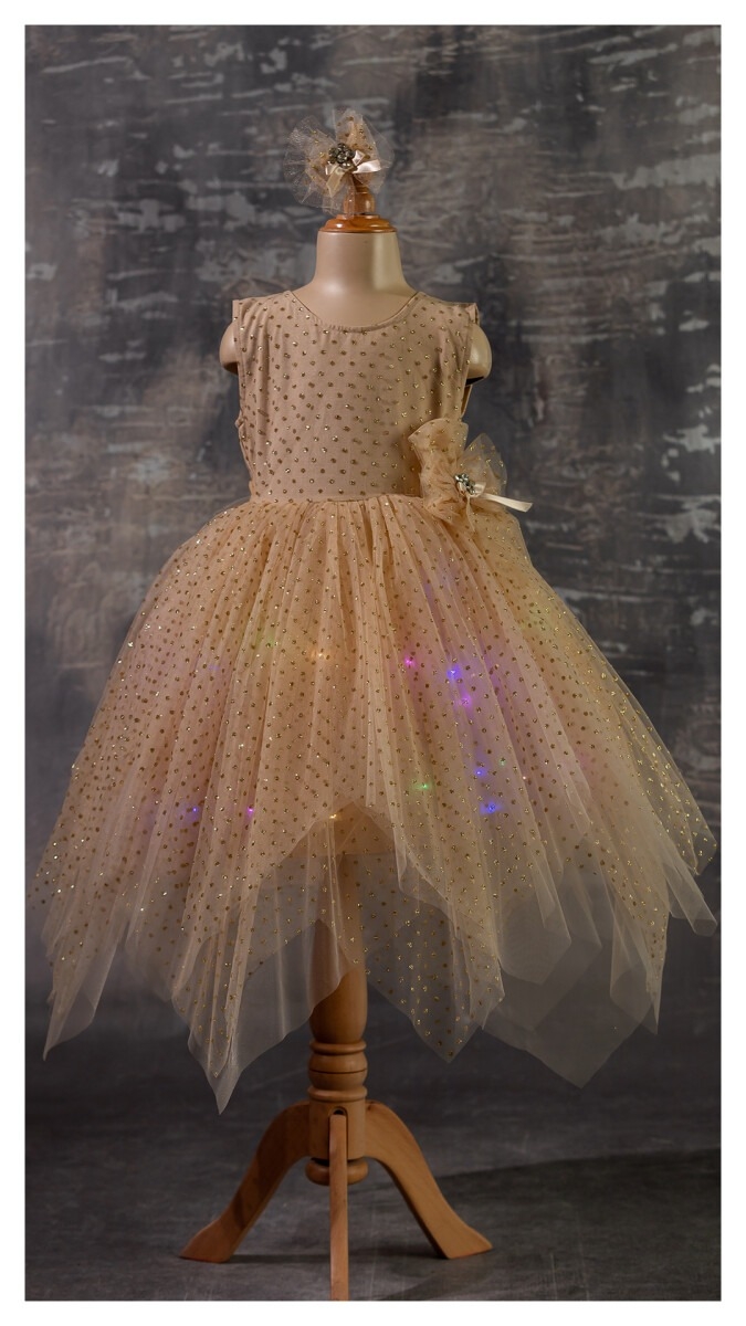 Girl's Dress - Işıklı Abiye 1042-2340 - Brand: Tivido - Kids & Bby Clothes From TheBS Kids Turkey