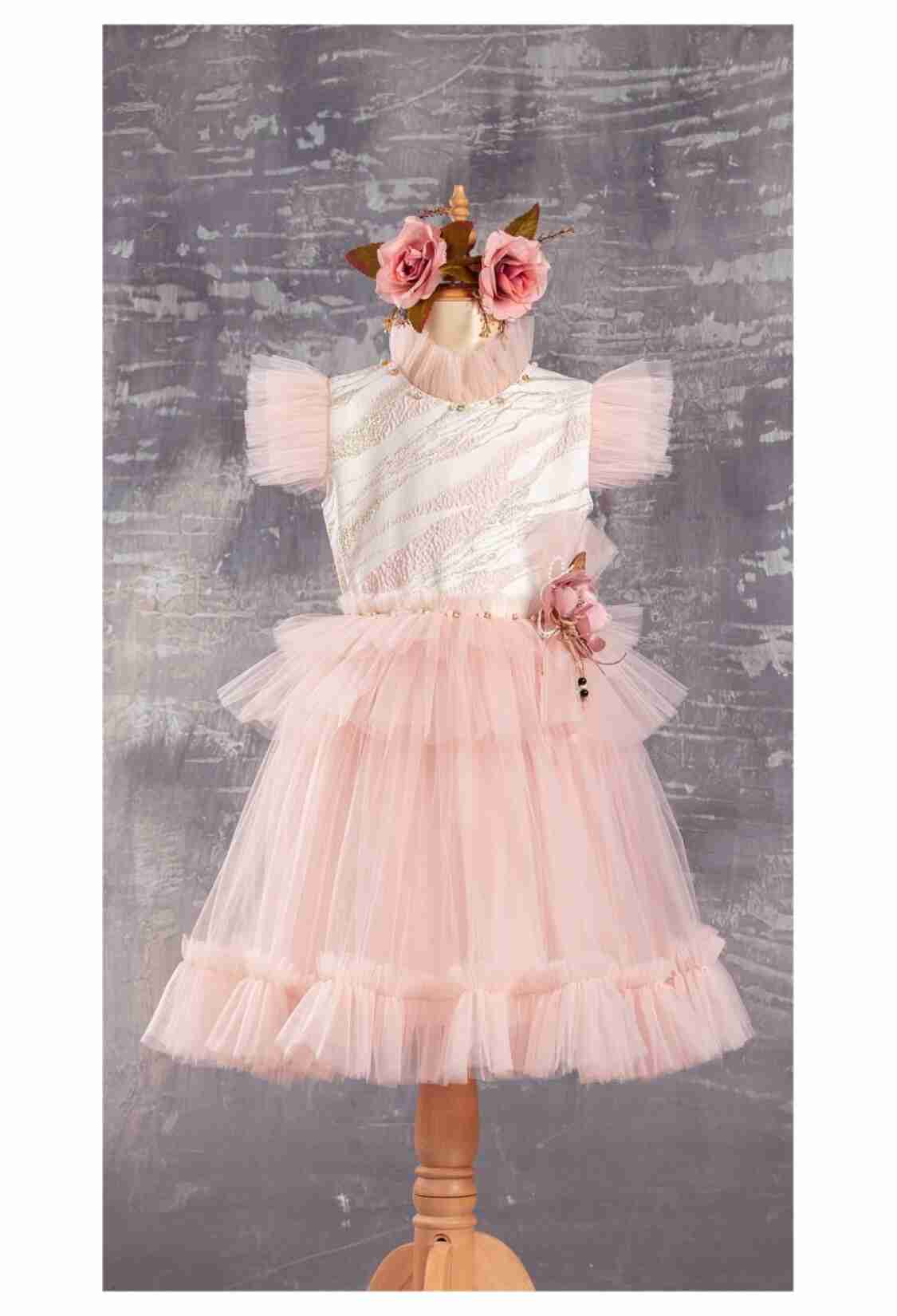 Girl's Dress - Jakar Elbise 1042-2323 - Brand: Tivido - Kids & Bby Clothes From TheBS Kids Turkey