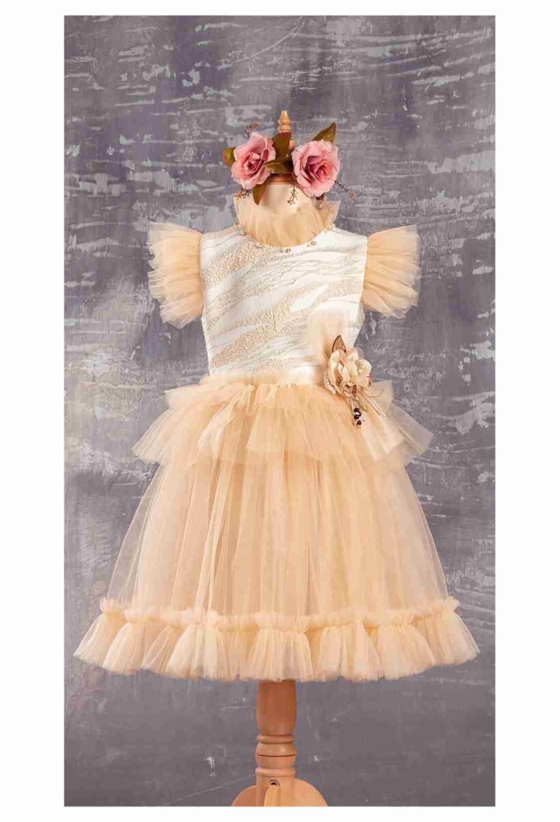 Girl's Dress - Jakar Elbise 1042-2323 - Brand: Tivido - Kids & Bby Clothes From TheBS Kids Turkey