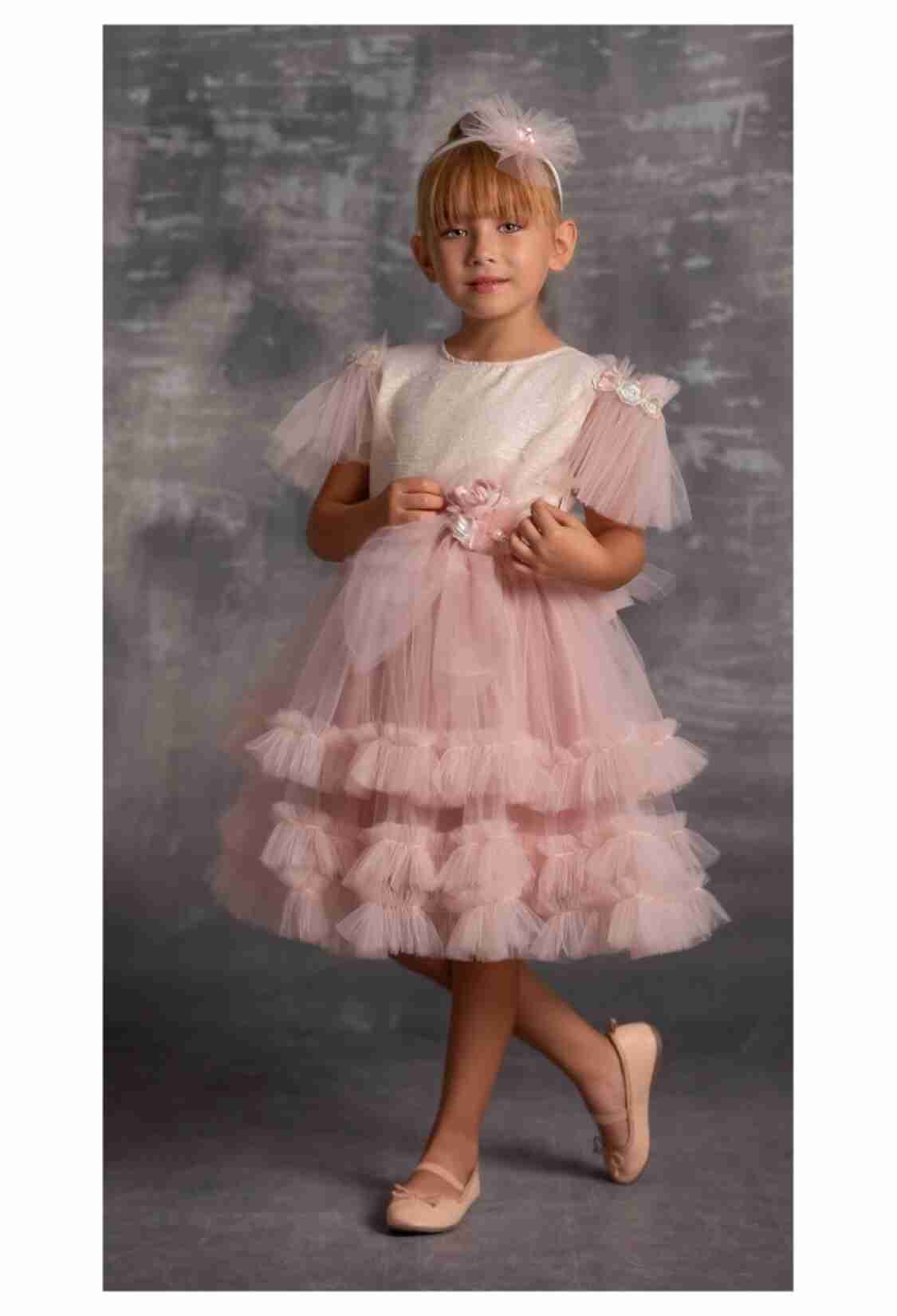 Girl's Dress - Jakar Elbise 1042-2326 - Brand: Tivido - Kids & Bby Clothes From TheBS Kids Turkey