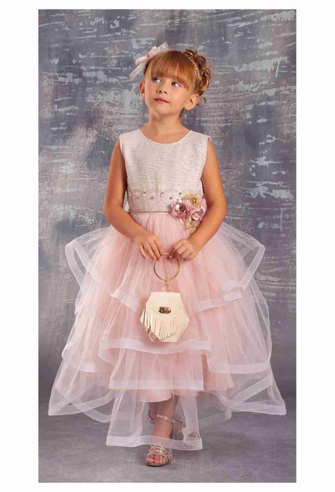 Girl's Dress - Jakar Elbise 1042-2327 - Brand: Tivido - Kids & Bby Clothes From TheBS Kids Turkey