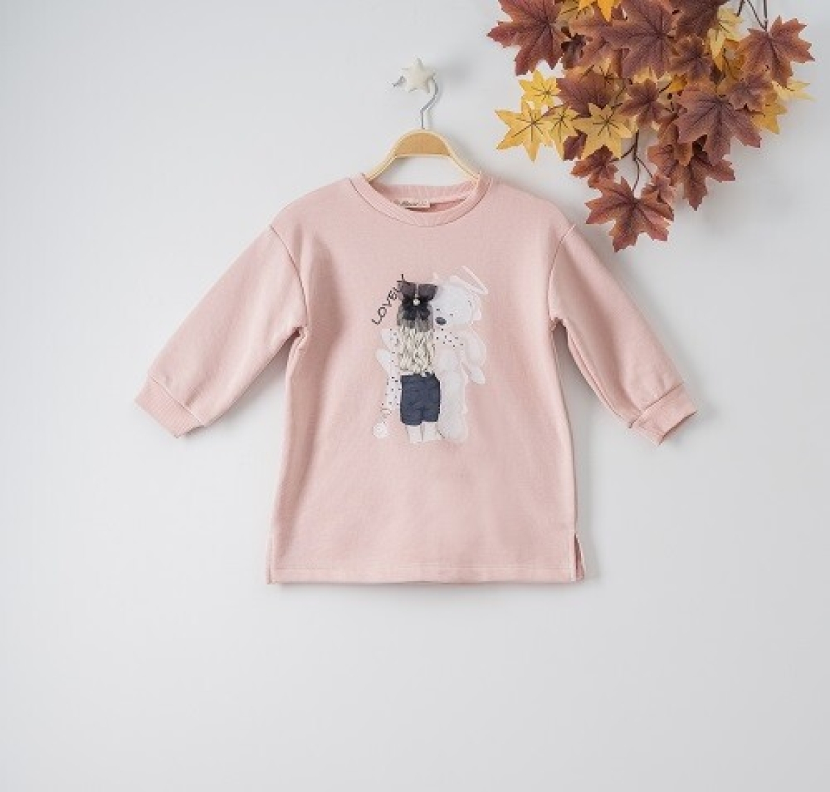 Girls' Tops - KIZ BASKILI 3P ELBSE 1016-22232 - Brand: Büşra Bebe - Kids & Bby Clothes From TheBS Kids Turkey