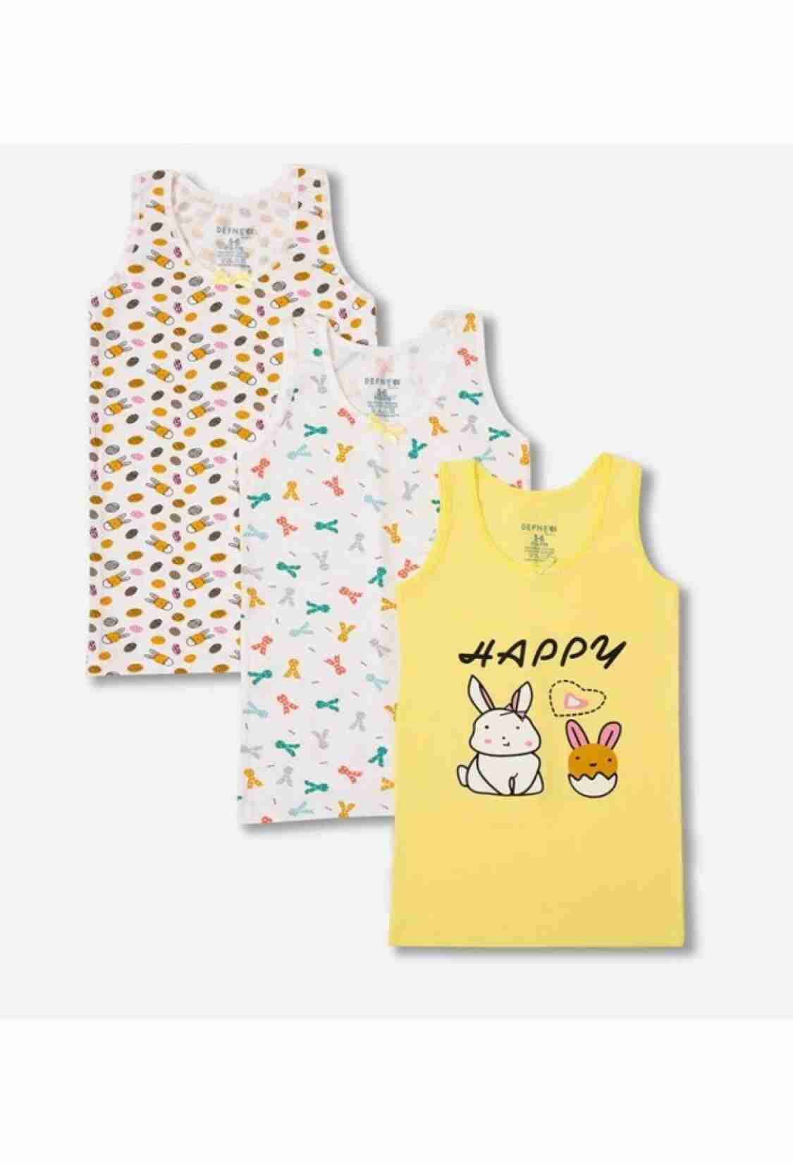 Girls' Socks & Underwear - Kalın Askı Kız Çocuk Atlet 5 Paket (3'Lü Seri) 1064-DFN-A035-22 - Brand: Defne - Kids & Bby Clothes From TheBS Kids Turkey