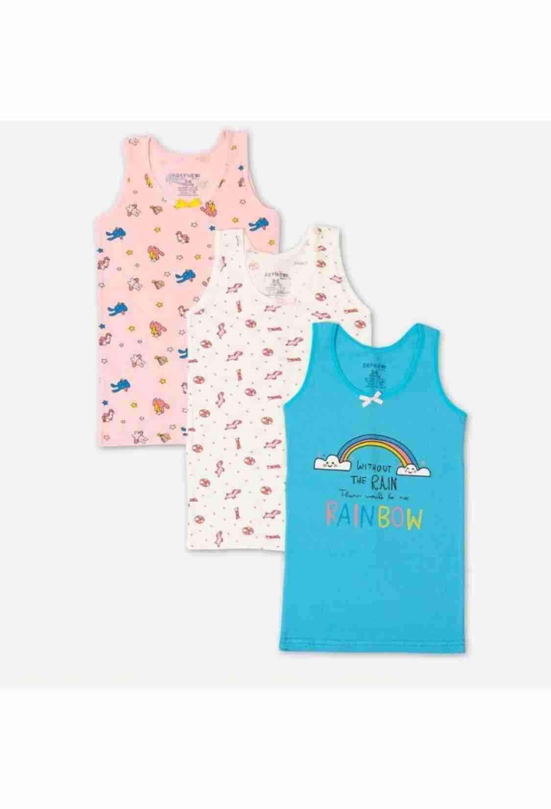 Girls' Socks & Underwear - Kalın Askı Kız Çocuk Atlet 5 Paket (3'Lü Seri) 1064-DFN-A037-22 - Brand: Defne - Kids & Bby Clothes From TheBS Kids Turkey