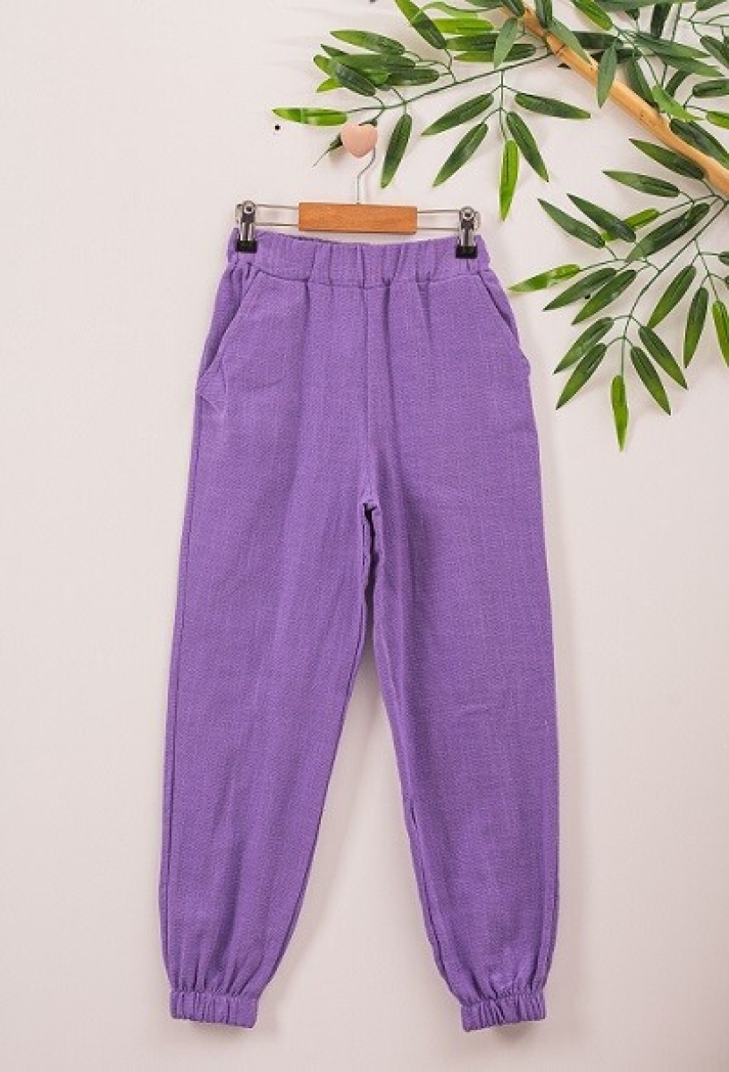 Girls' Trousers - Keten Pantolon 1016-221055 - Brand: Büşra Bebe - Kids & Bby Clothes From TheBS Kids Turkey