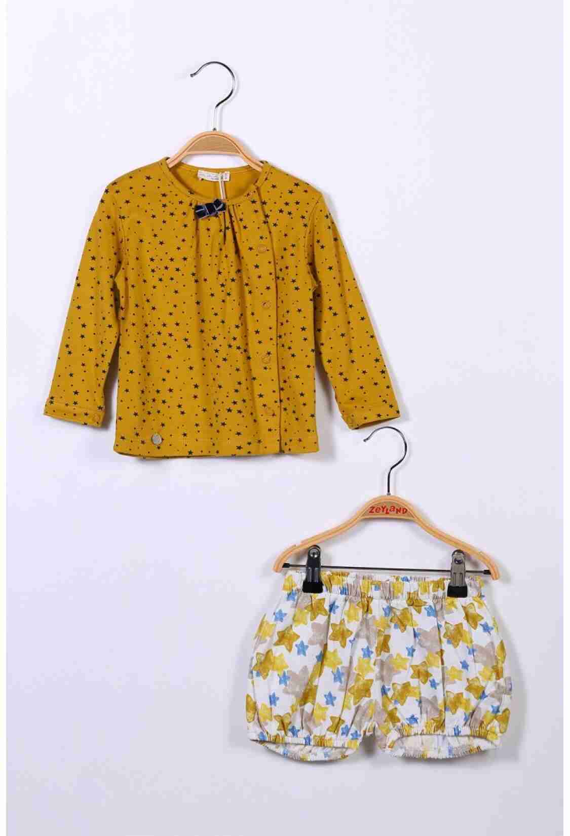 Baby Sets - Kız Bebek Bluz ve Şortlu Takım (6-24ay) 1070-232M2SRA76 - Brand: Zeyland - Kids & Bby Clothes From TheBS Kids Turkey