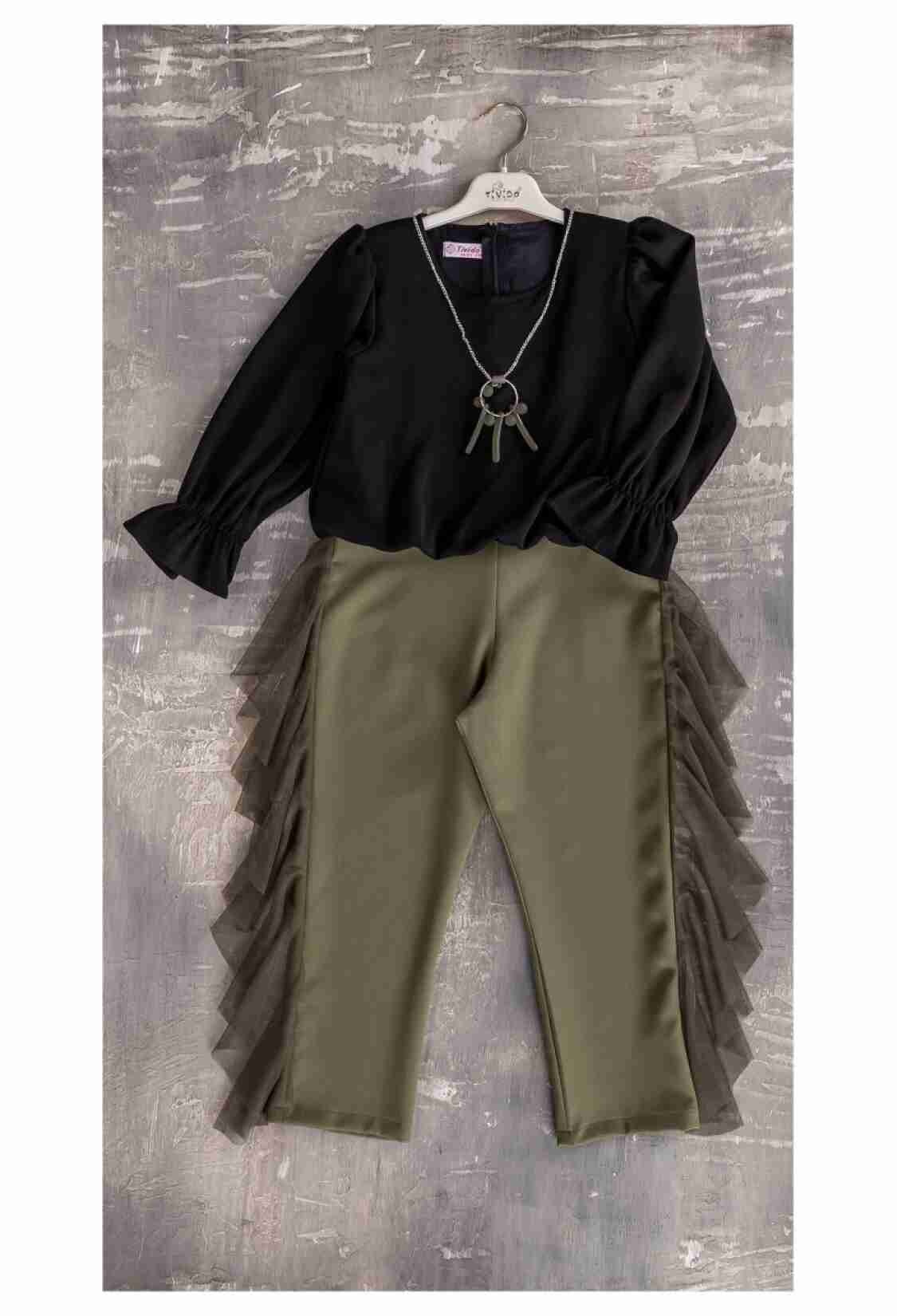 Girl's Jumpsuit - Kolyeli Tulum 1042-1745 - Brand: Tivido - Kids & Bby Clothes From TheBS Kids Turkey