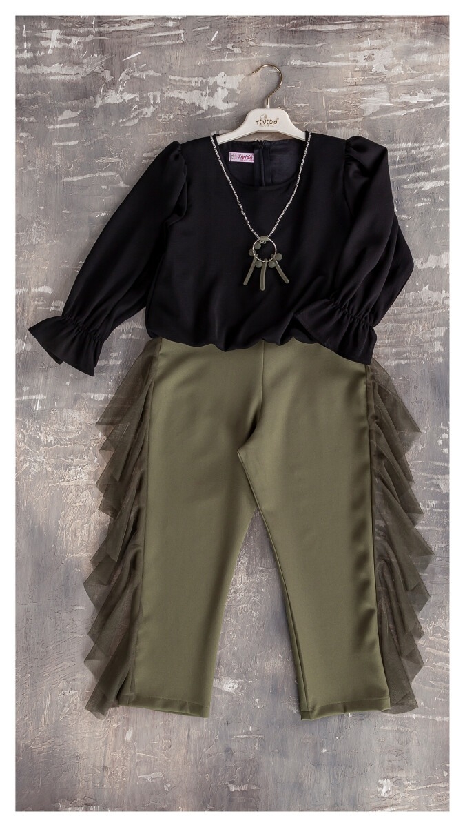 Girl's Jumpsuit - Kolyeli Tulum 1042-1745 - Brand: Tivido - Kids & Bby Clothes From TheBS Kids Turkey