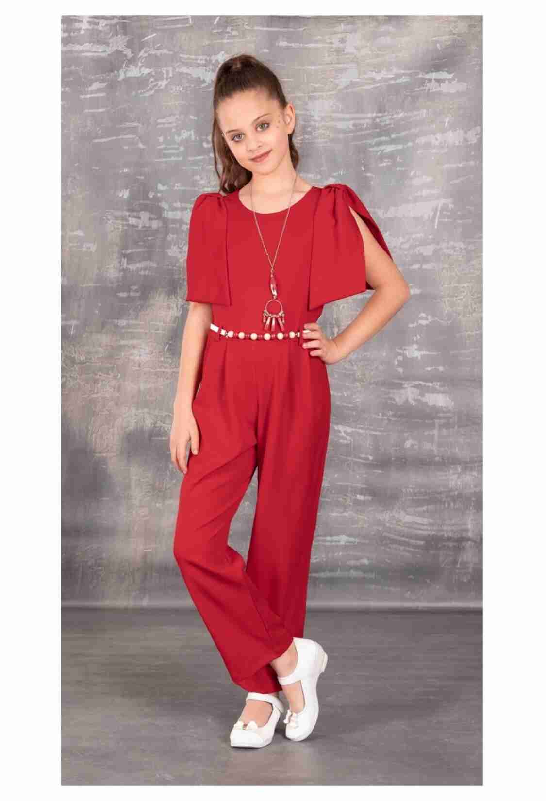 Girl's Jumpsuit - Kolyeli Tulum 1042-1834 - Brand: Tivido - Kids & Bby Clothes From TheBS Kids Turkey