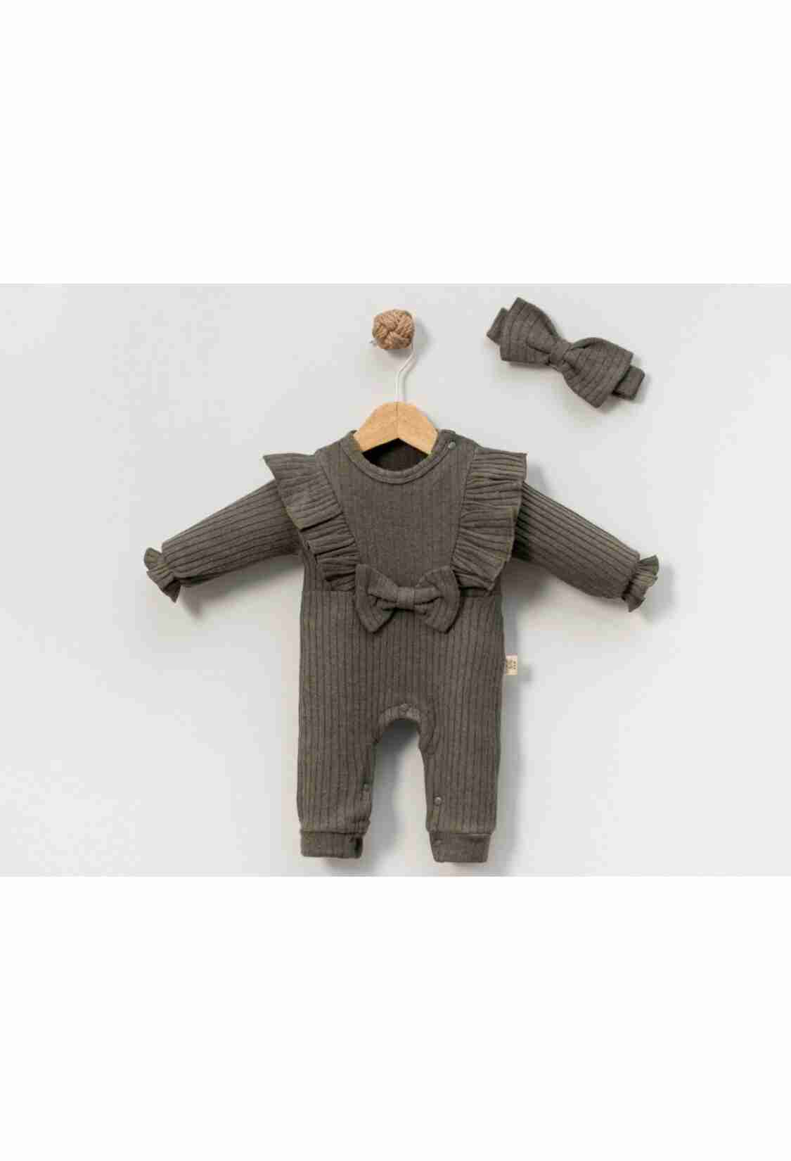 Baby Rompers and Overalls - B1 - Kurdele Detaylı Şardonlu Kız Bebe Tulum - Brand: CAYZEN - Kids & Bby Clothes From TheBS Kids Turkey