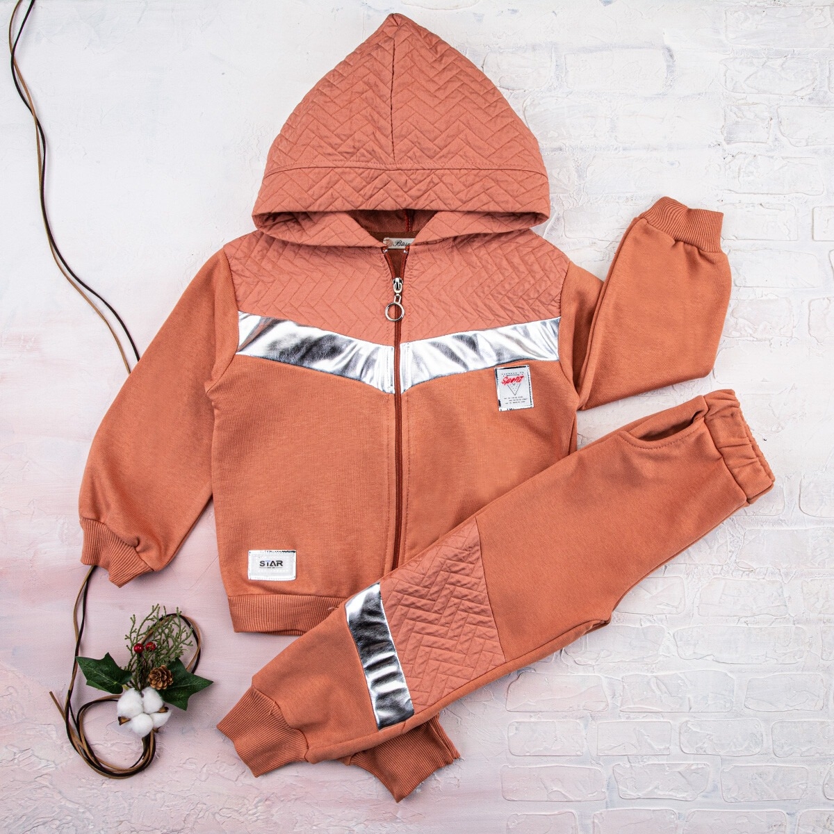 Girls’ Suits – Lameli Jakarlı 3 İp Takım 3-6Y 1016-212052 – Brand: Büşra Bebe – Kids & Bby Clothes From TheBS Kids Turkey