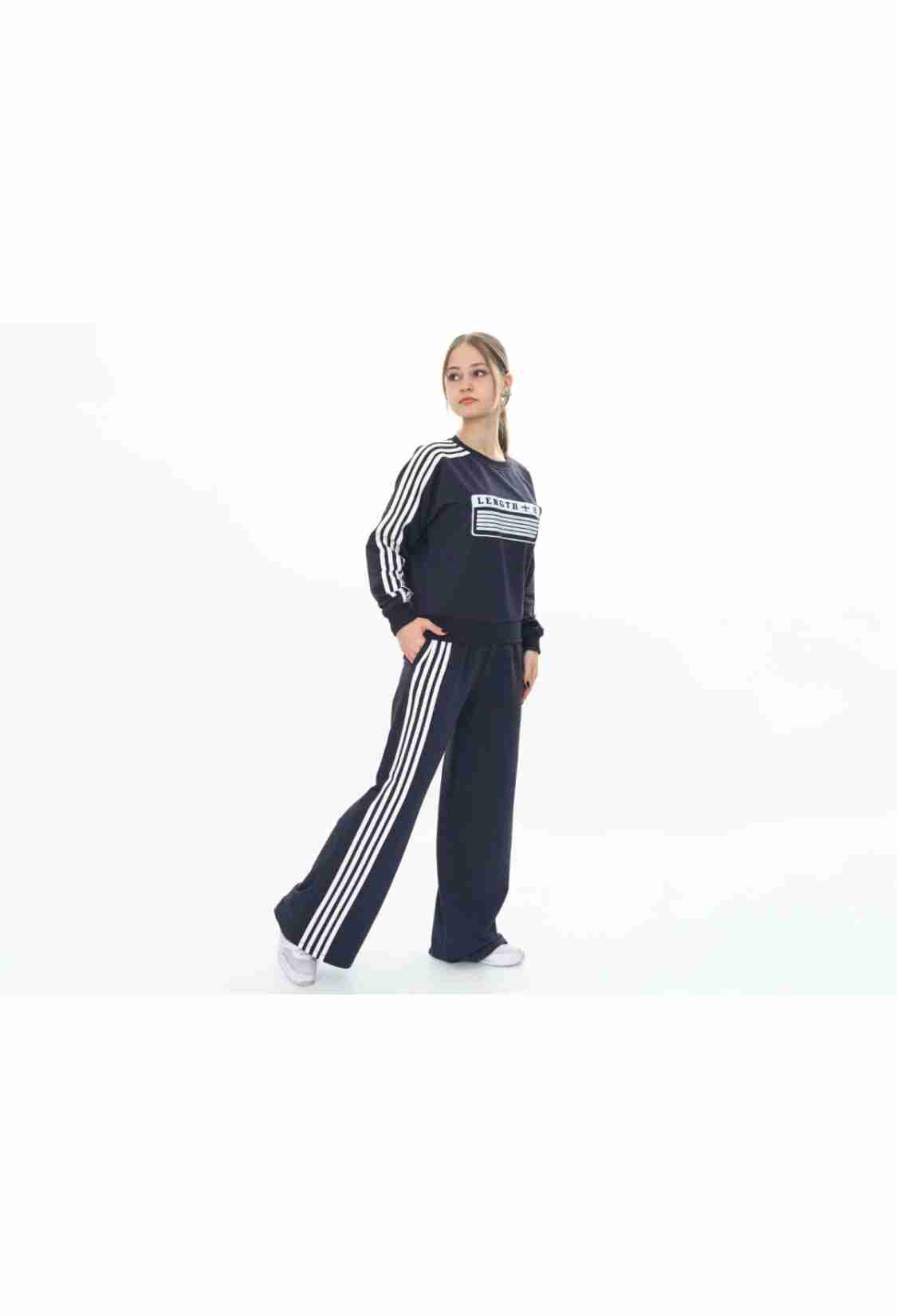 Girls' Suits - B1 - Lenght Baskılı Kız Takım - Brand: VIZVIZ - Kids & Bby Clothes From TheBS Kids Turkey