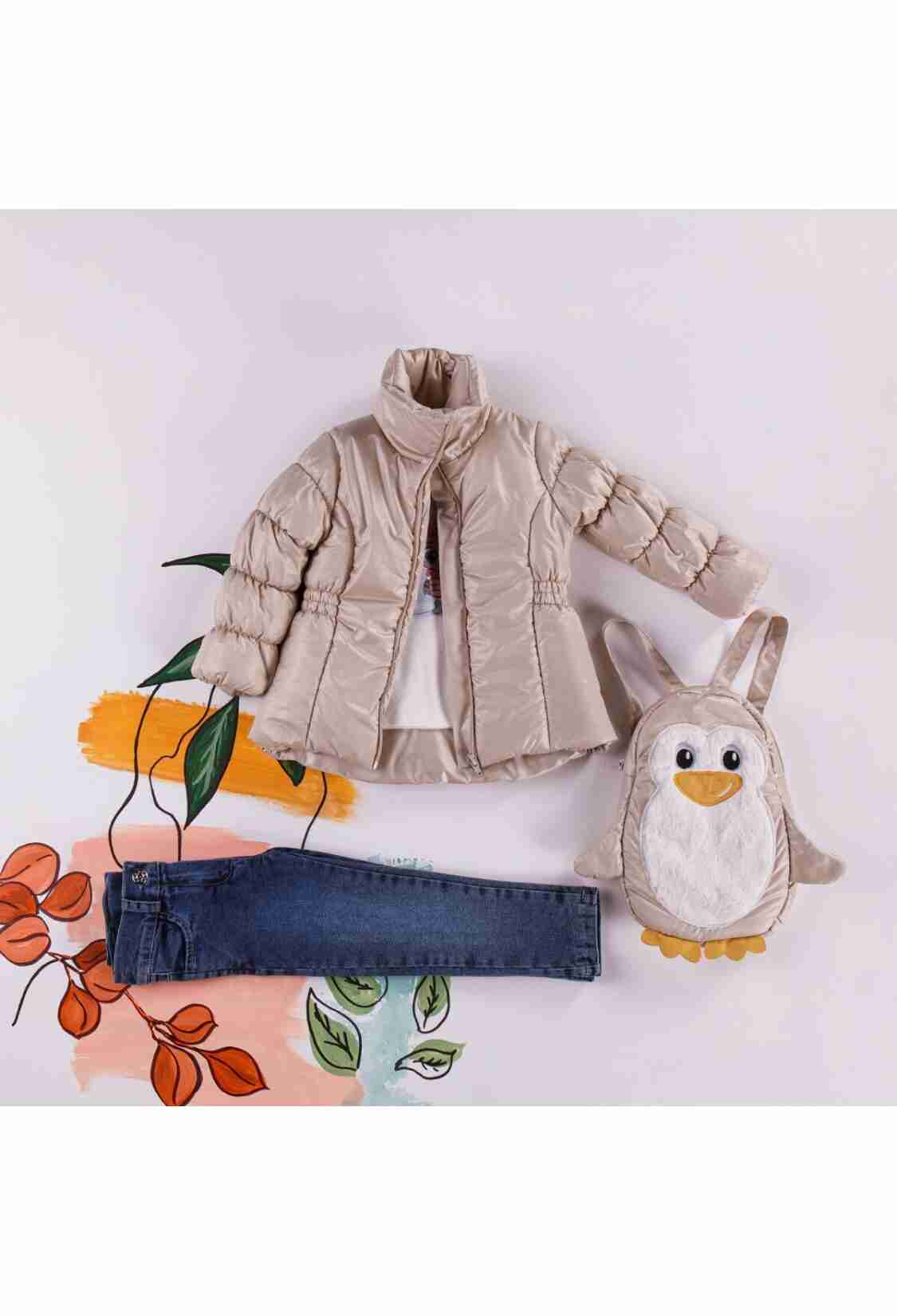 Girls' Outerwear - Mikro Mont Badi Pantolon Çantalı Takım 1055-5404 - Brand: Miss Lore - Kids & Bby Clothes From TheBS Kids Turkey