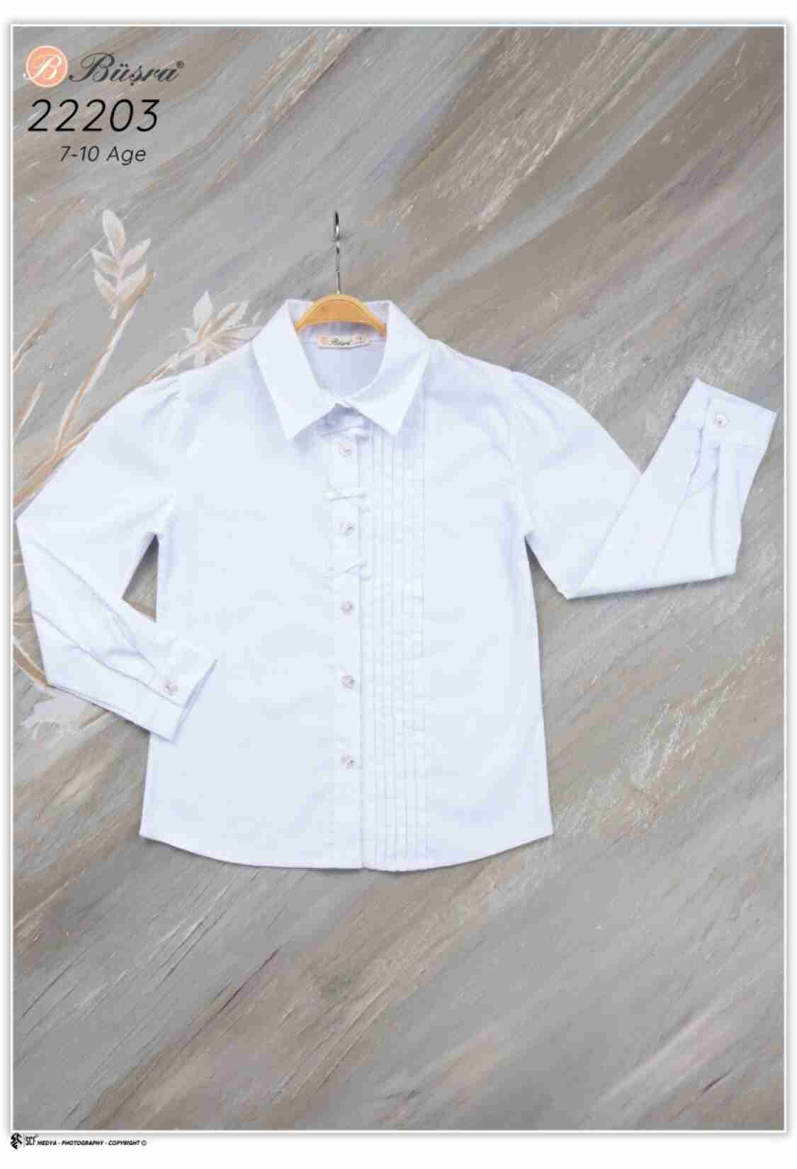 Girl's Shirt - NERVÜLLÜ GÖMLEK 1016-22203 - Brand: Büşra Bebe - Kids & Bby Clothes From TheBS Kids Turkey