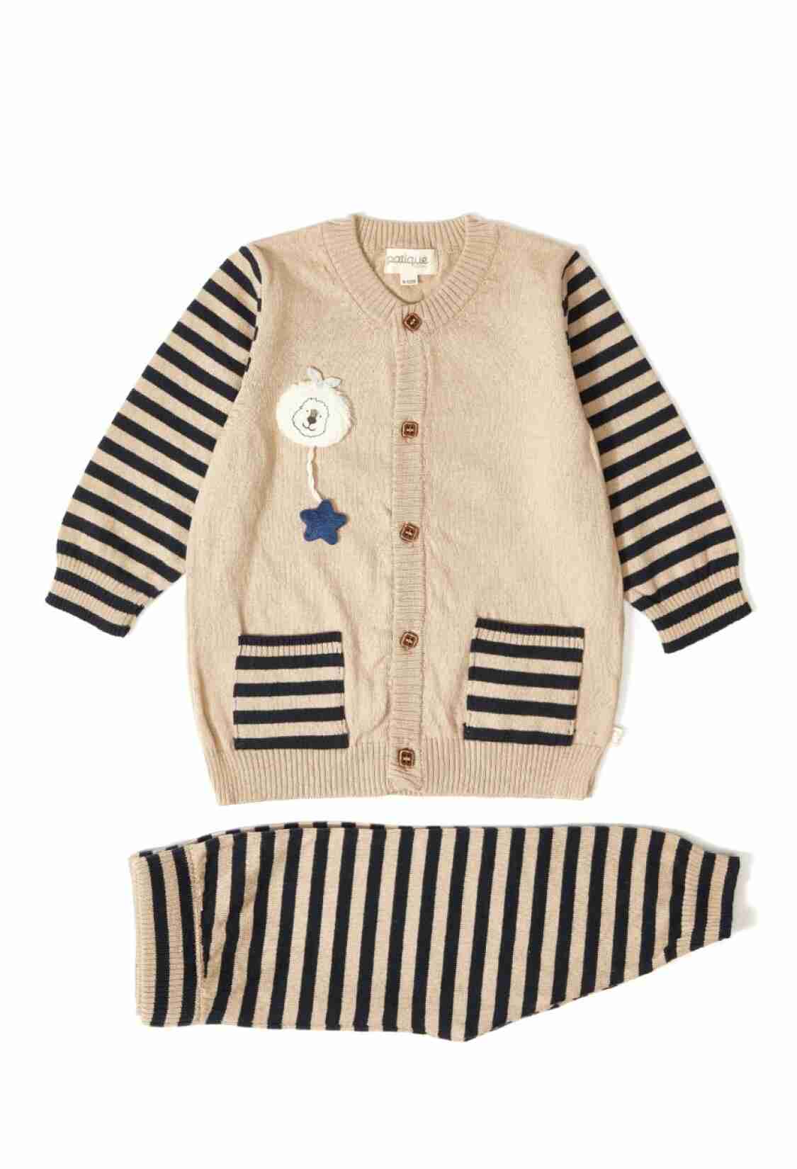 - Organic Cotton Striped Knitwear Baby Outfit & Set 1061 - - Brand: Uludağ Triko - Kids & Bby Clothes From TheBS Kids Turkey