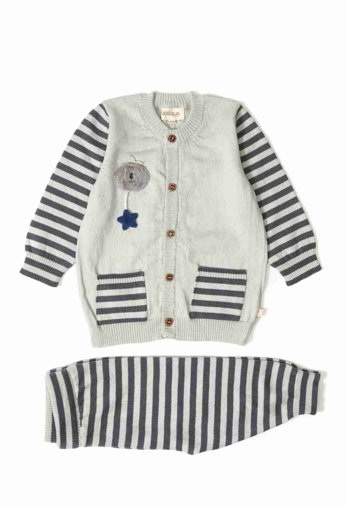 - Organic Cotton Striped Knitwear Baby Outfit & Set 1061 - - Brand: Uludağ Triko - Kids & Bby Clothes From TheBS Kids Turkey