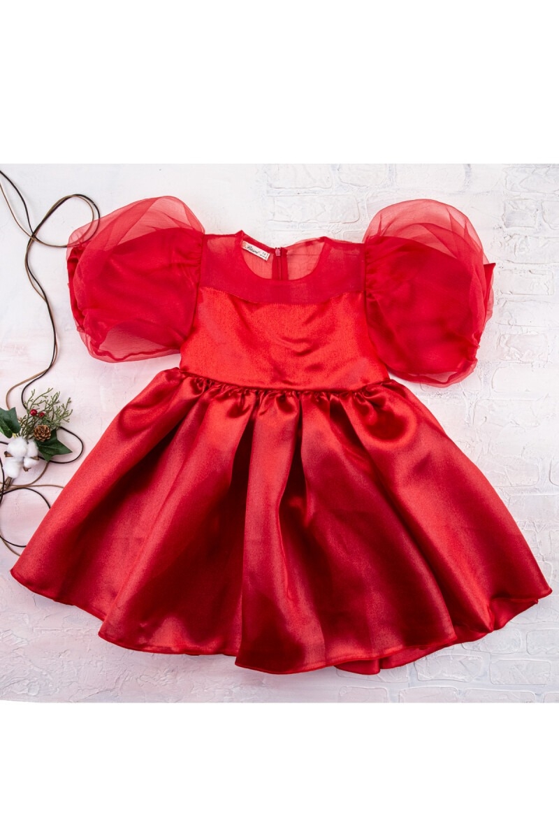 Girl’s Dress – Organze Fiyonklu Garson Elbise 1016-212035 – Brand: Büşra Bebe – Kids & Bby Clothes From TheBS Kids Turkey