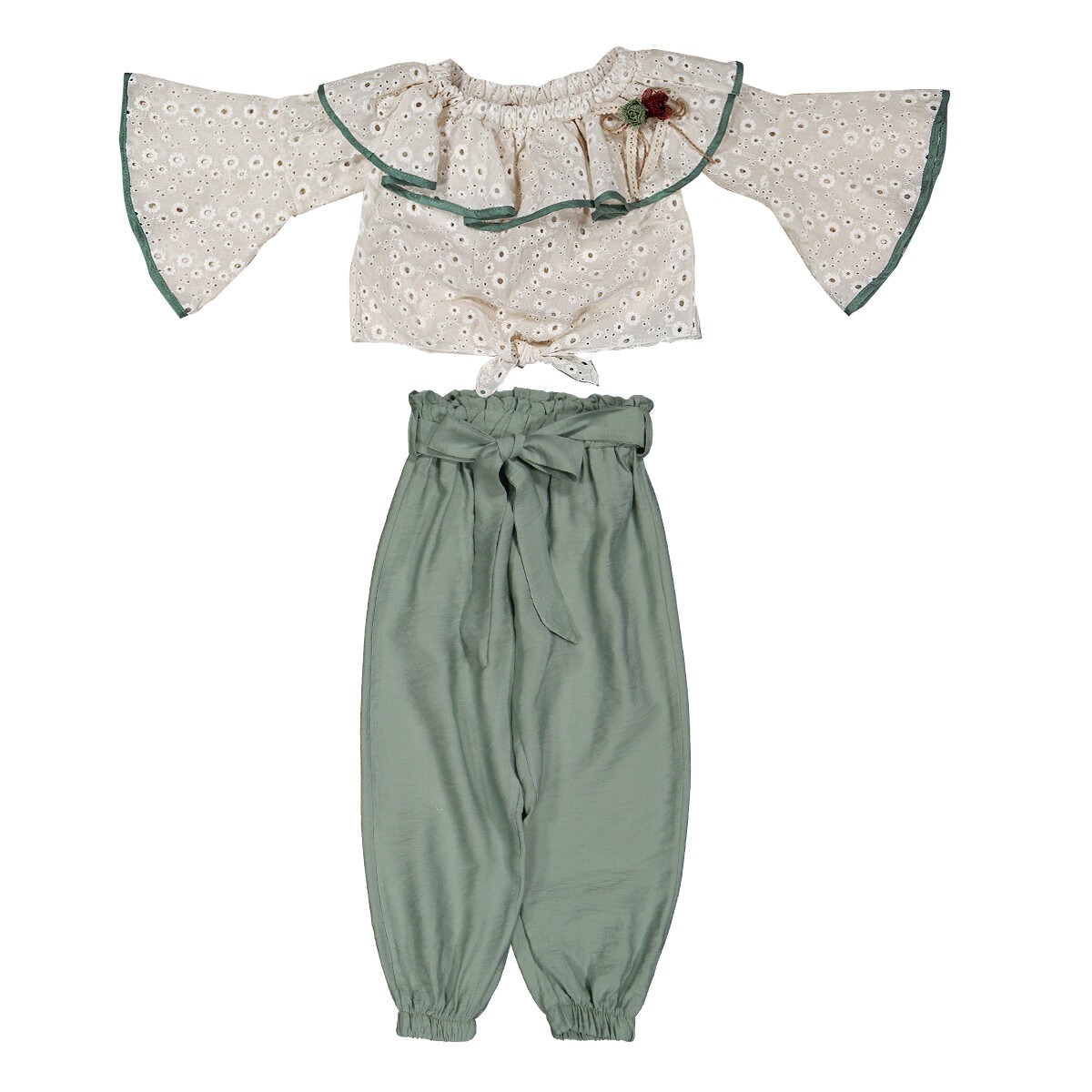Girls' Suits - Papatya Brode Takım 1016-211120 - Brand: Büşra Bebe - Kids & Bby Clothes From TheBS Kids Turkey