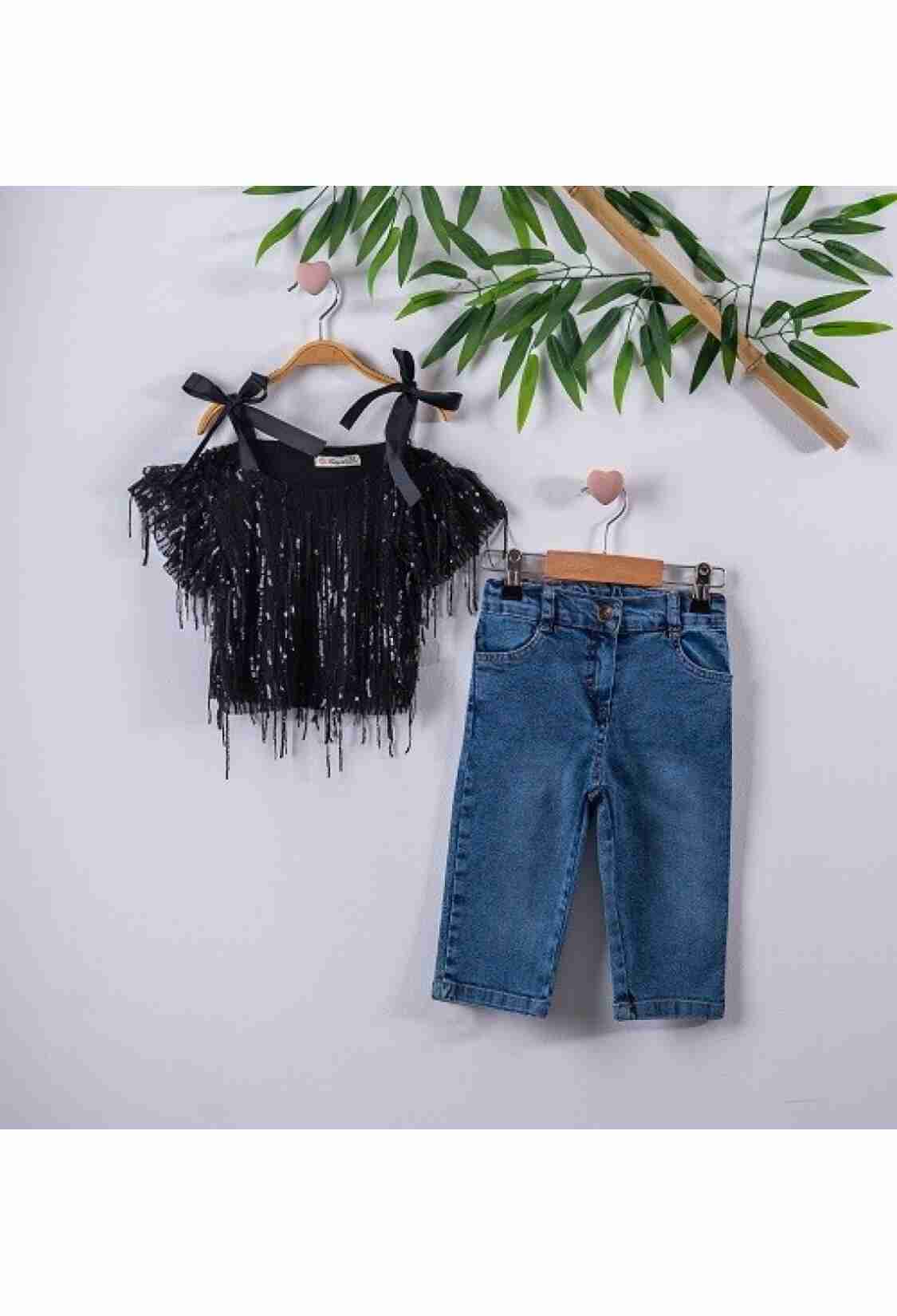 Girls' Suits - Shakırd Kot Kapri Takım 1016-211127 - Brand: Büşra Bebe - Kids & Bby Clothes From TheBS Kids Turkey