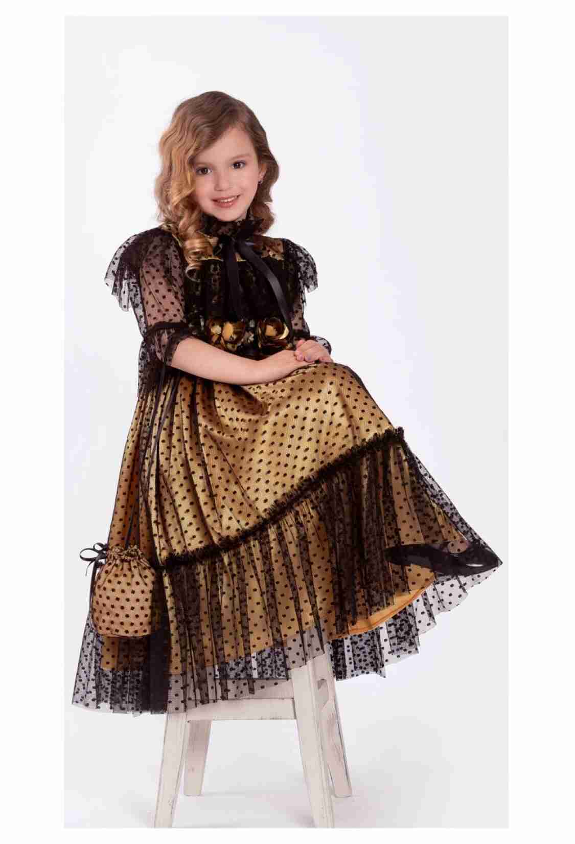 Girl's Dress - Siyah Puanlı Elbise 1042 - - Brand: Tivido - Kids & Bby Clothes From TheBS Kids Turkey