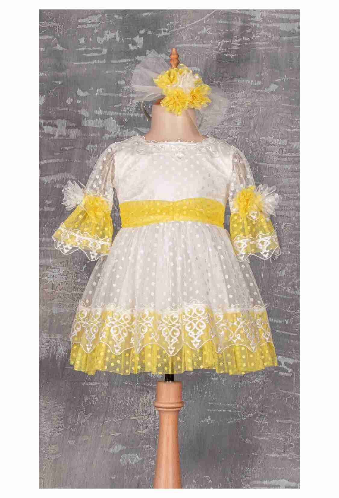 Girl's Dress - Taçlı Elbise 1042-1953 - Brand: Tivido - Kids & Bby Clothes From TheBS Kids Turkey