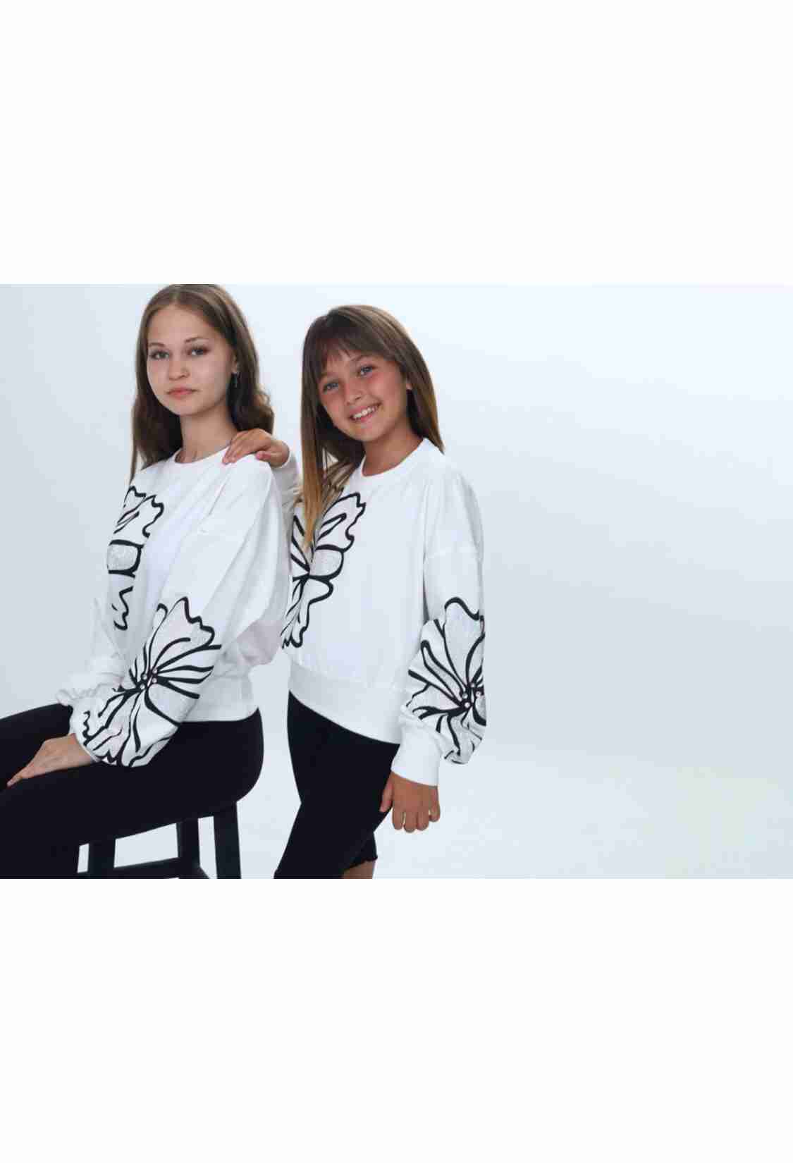 Girls' Tops - B1 - Taş Detaylı Kız Sweat - Brand: VIZVIZ - Kids & Bby Clothes From TheBS Kids Turkey