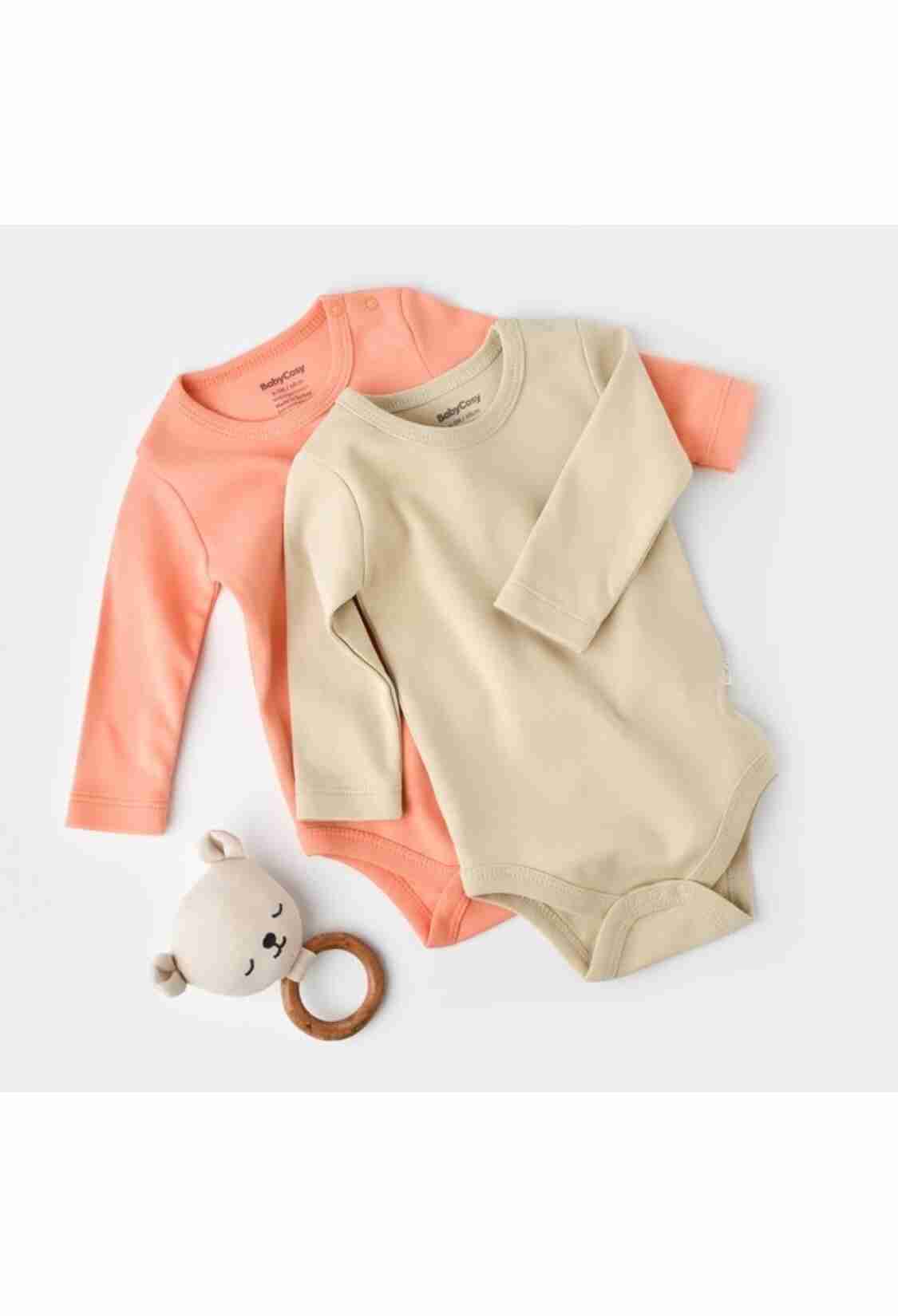 Newborn - Toptan %100 Organik Pamuk Bebek 2'li Body Baby Baby Cosy 2022-CSY3025 - Brand: BabyCosy - Kids & Bby Clothes From TheBS Kids Turkey