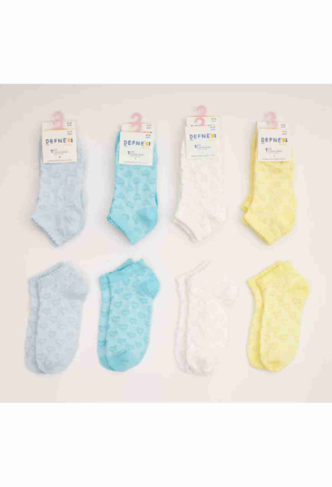 Girls' Socks & Underwear - Toptan 12 Çift Kız Çocuk Patik Çorap 1064-DFNÇ-1PK001-23(9-10) - Brand: Defne - Kids & Bby Clothes From TheBS Kids Turkey