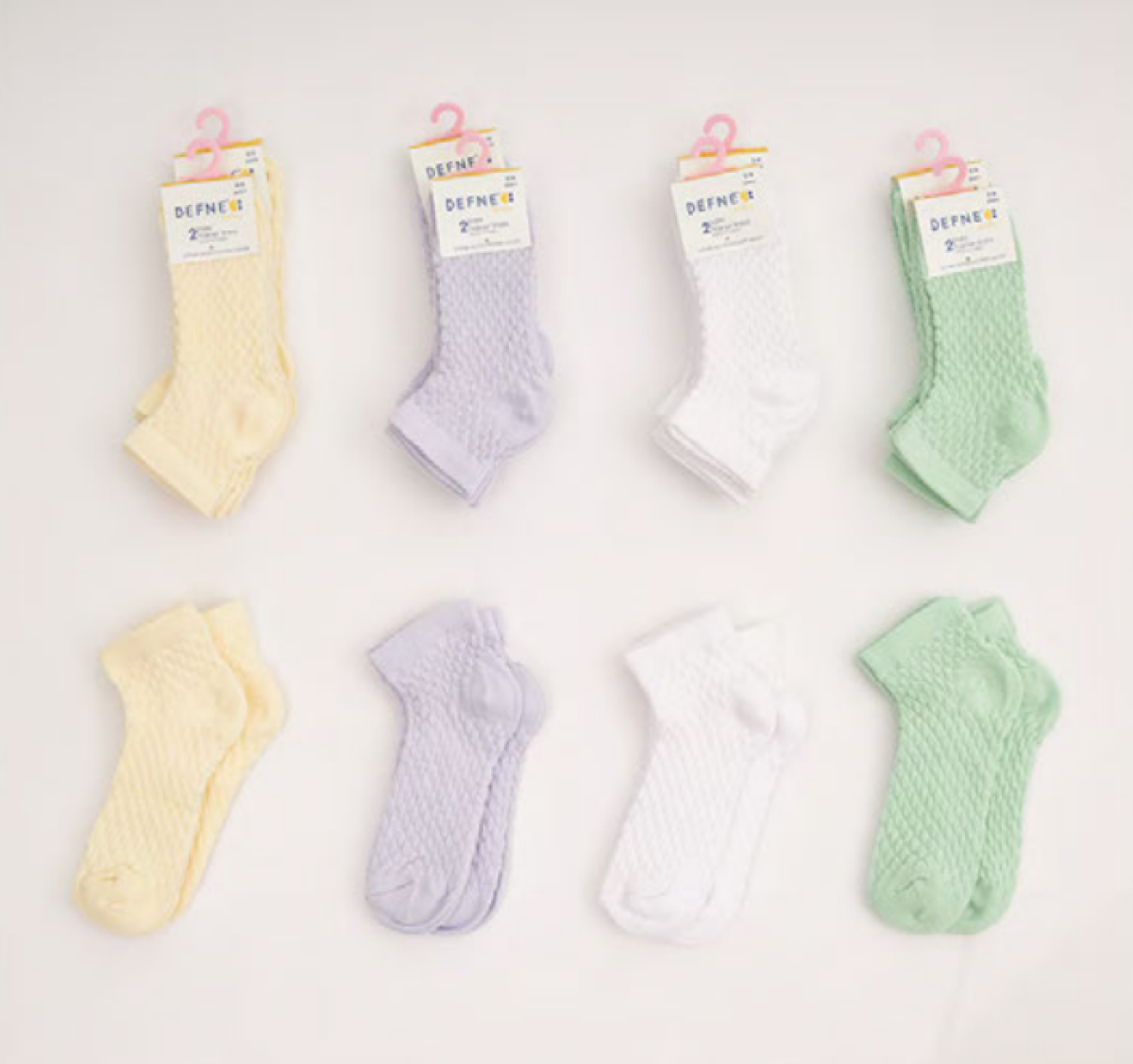 Underwear - Socks - Pajamas - Toptan 24 Çift Kız Bebe Patik Çorap (Kutu) 1064-DFN2P-K018-23(18-24) - Brand: Defne - Kids & Bby Clothes From TheBS Kids Turkey