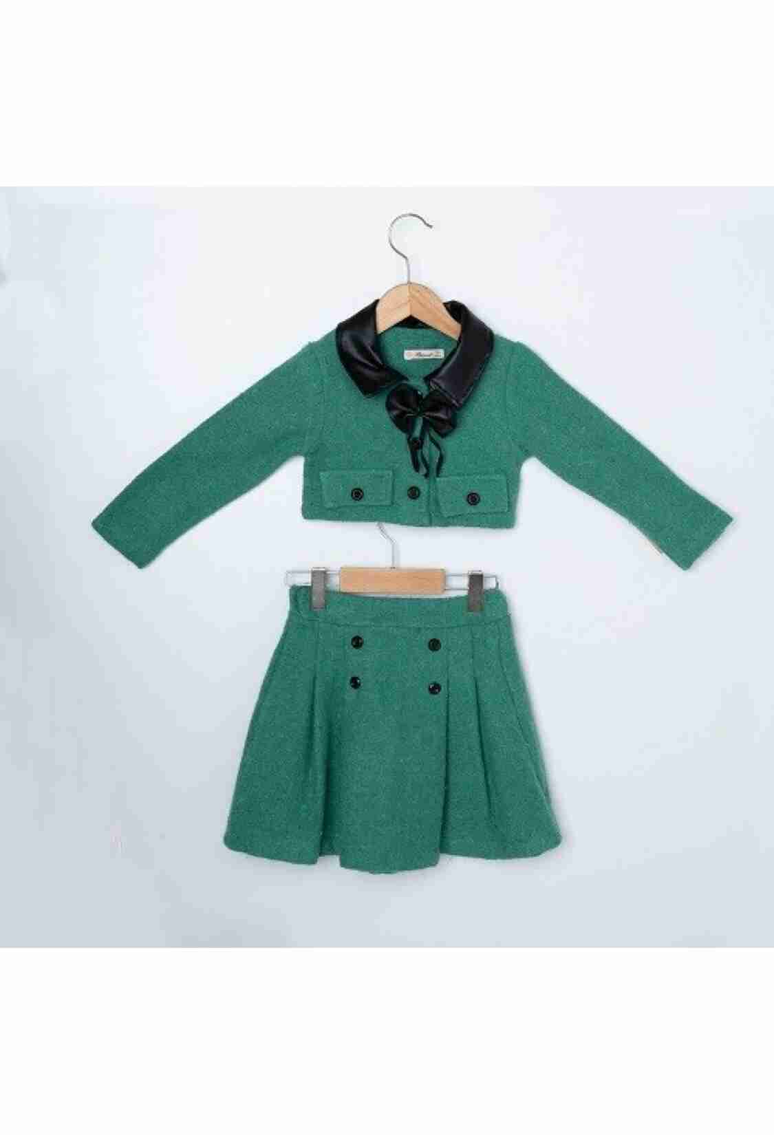 Girls' Outerwear - Toptan 2'li Kız Çocuk Ceket ve Etek Takım 3-6Y 1016-23236 - Brand: Büşra Bebe - Kids & Bby Clothes From TheBS Kids Turkey