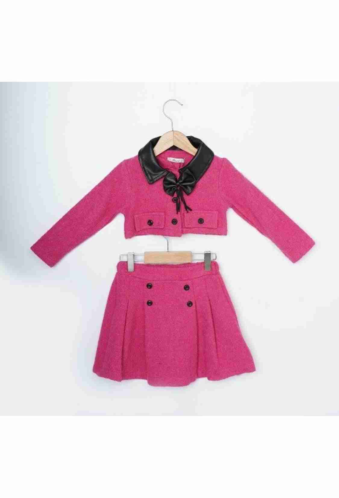 Girls' Outerwear - Toptan 2'li Kız Çocuk Ceket ve Etek Takım 3-6Y 1016-23236 - Brand: Büşra Bebe - Kids & Bby Clothes From TheBS Kids Turkey