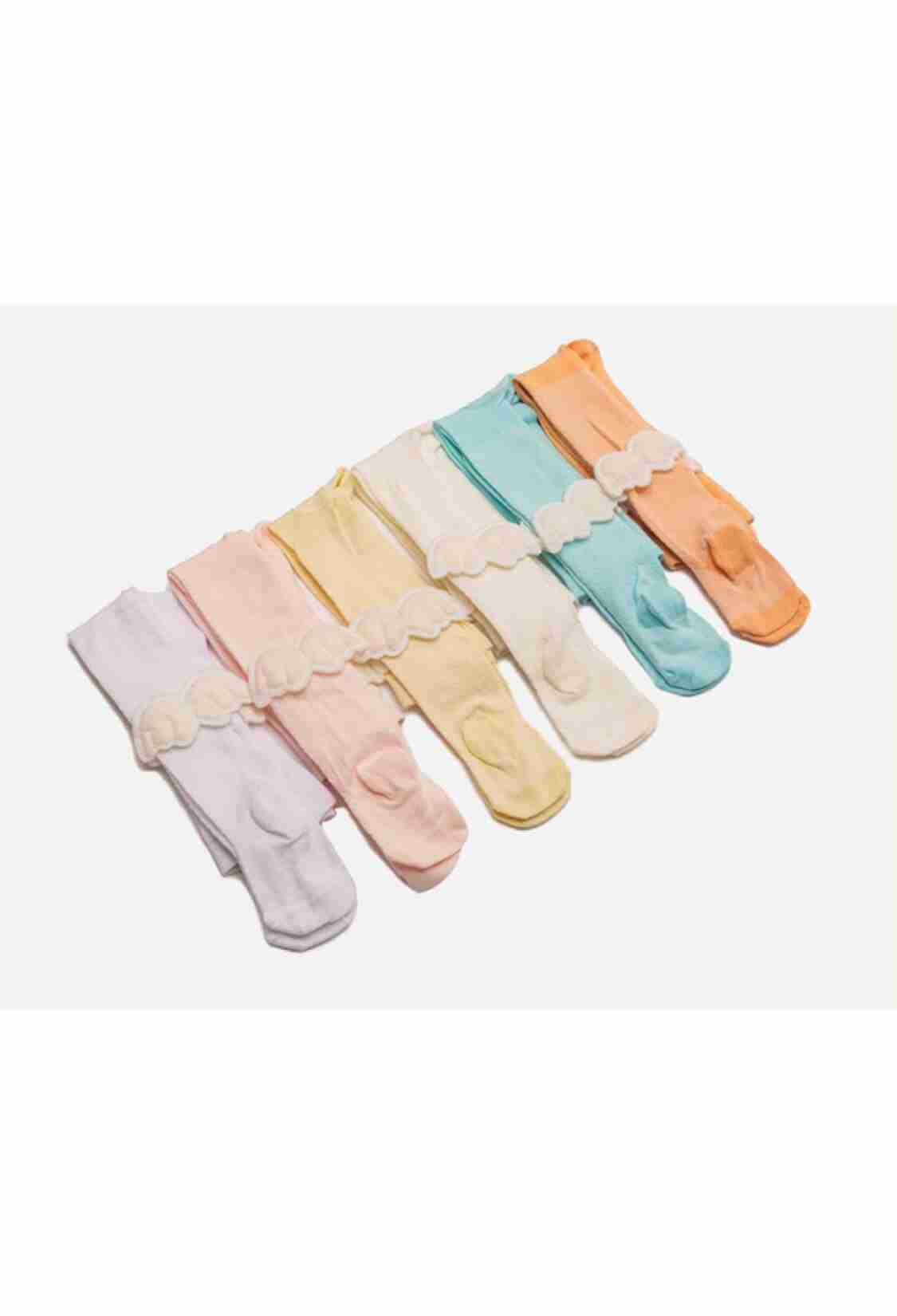 Underwear - Socks - Pajamas - Toptan 6'lı Aksesuarlı Kız Bebek Külotlu Çorap 1064-KKLT-J007-21(12-18) - Brand: Defne - Kids & Bby Clothes From TheBS Kids Turkey