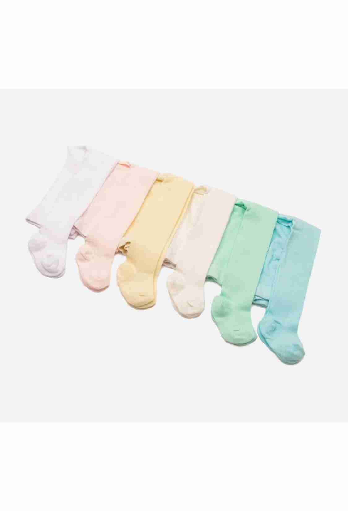 Underwear - Socks - Pajamas - Toptan 6'lı Bebek Külotlu Çorap 1064-KKLT-002-21(6-12) - Brand: Defne - Kids & Bby Clothes From TheBS Kids Turkey